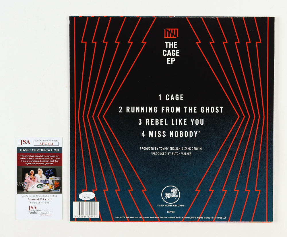 Billy Idol Signed "The Cage EP" Vinyl Record Album Sleeve (JSA