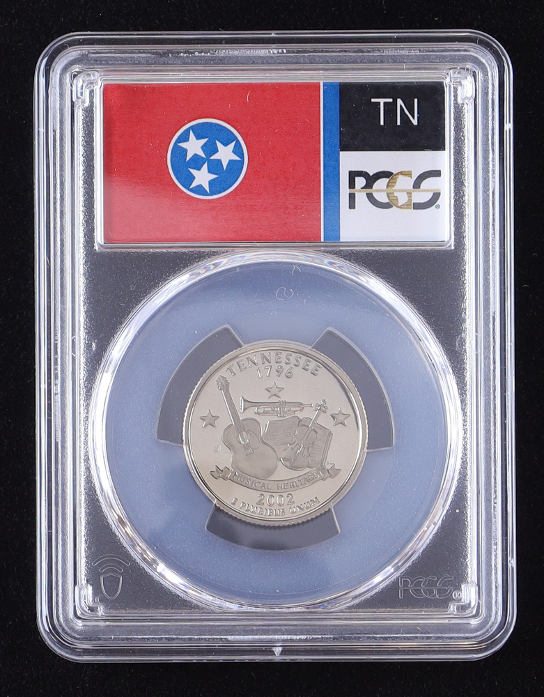 2002-S Proof U.S. State Quarter Series - Tennessee (PR69DCAM) at PristineAuction.com 2002-S Proof U.S. State Quarter Series - Tennessee (PR69DCAM) at PristineAuction.com