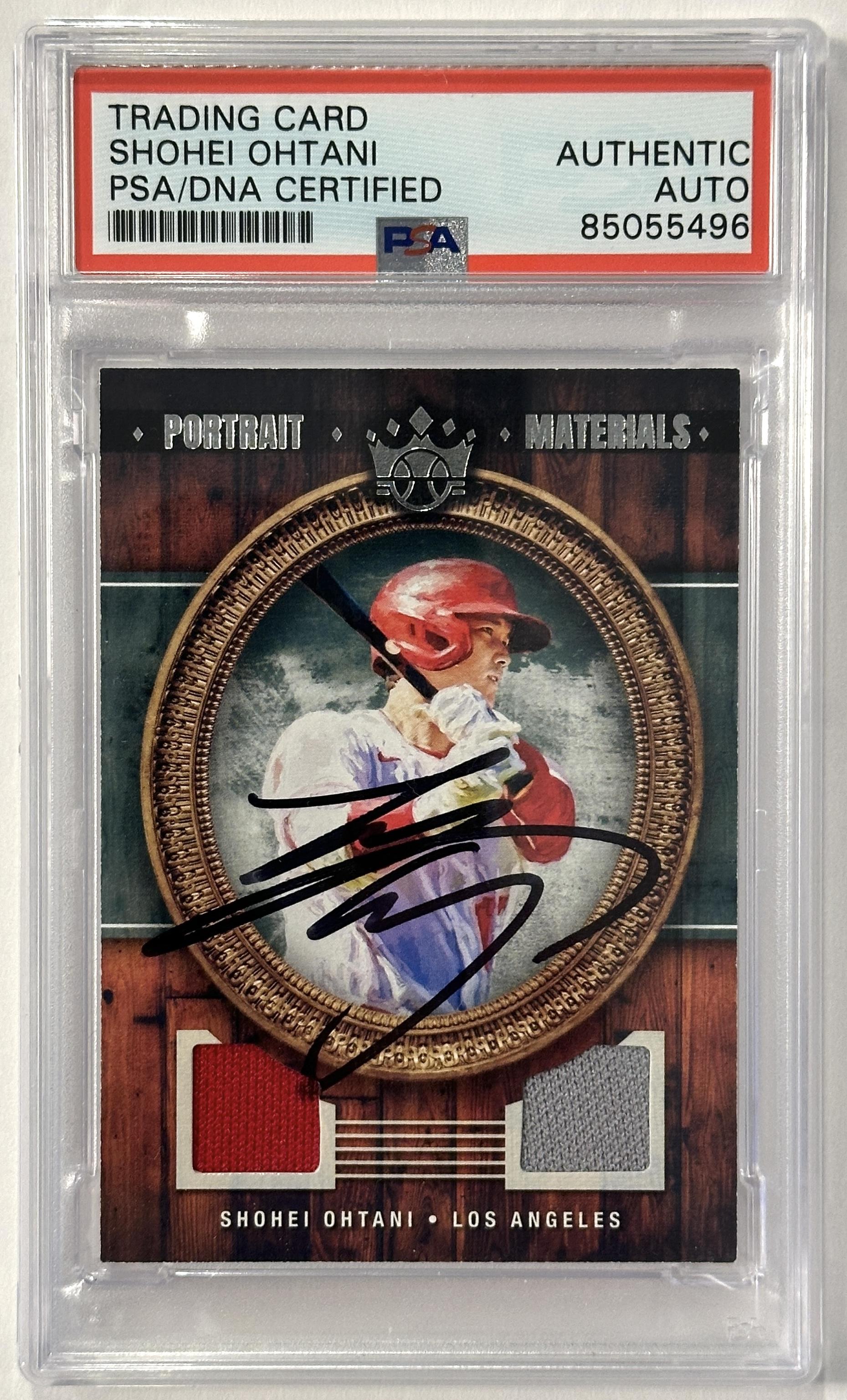 Shohei Ohtani Signed 2022 Diamond Kings Portrait Materials #4 (PSA) at PristineAuction.com Shohei Ohtani Signed 2022 Diamond Kings Portrait Materials #4 (PSA) at PristineAuction.com