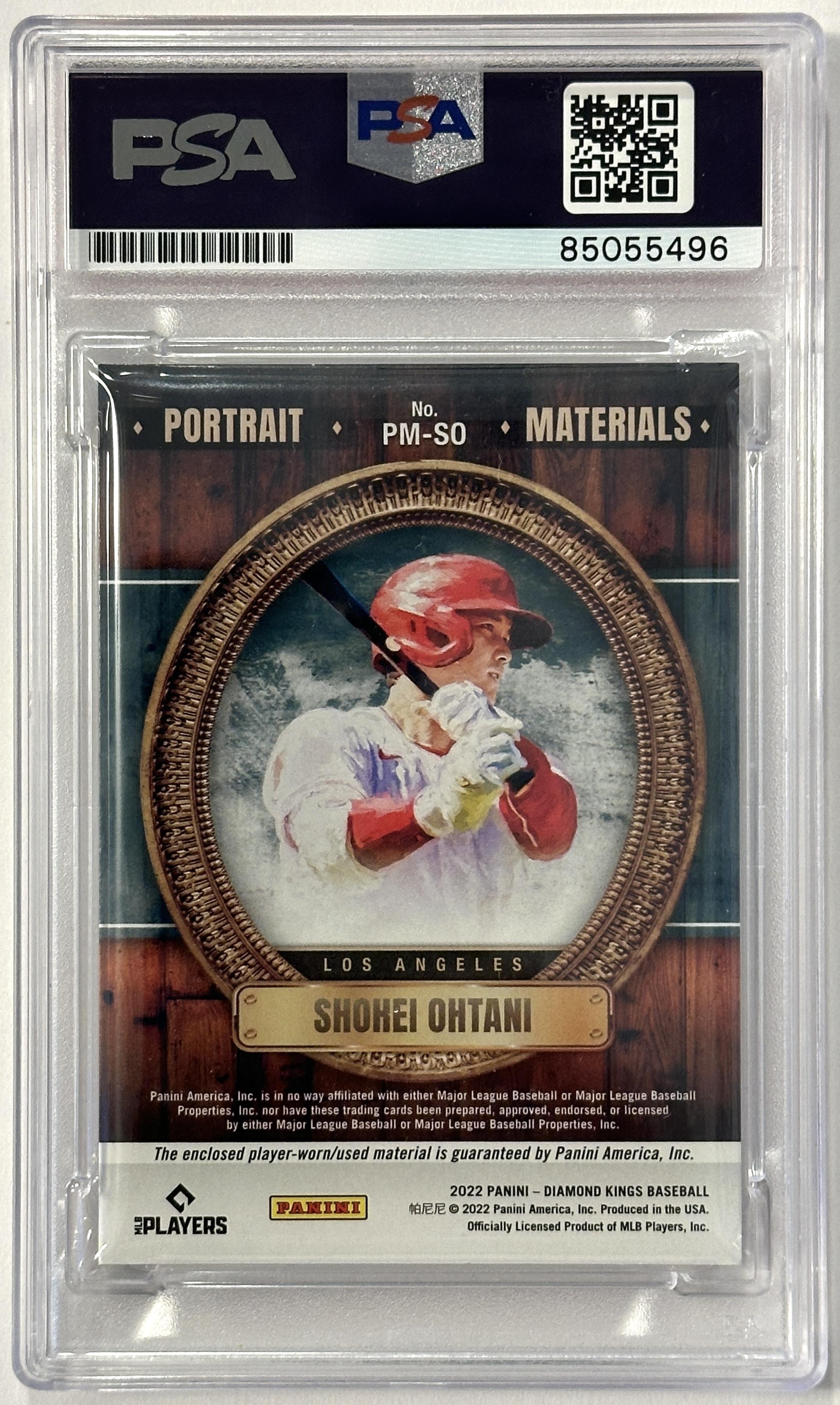 Shohei Ohtani Signed 2022 Diamond Kings Portrait Materials #4 (PSA) at PristineAuction.com Shohei Ohtani Signed 2022 Diamond Kings Portrait Materials #4 (PSA) at PristineAuction.com