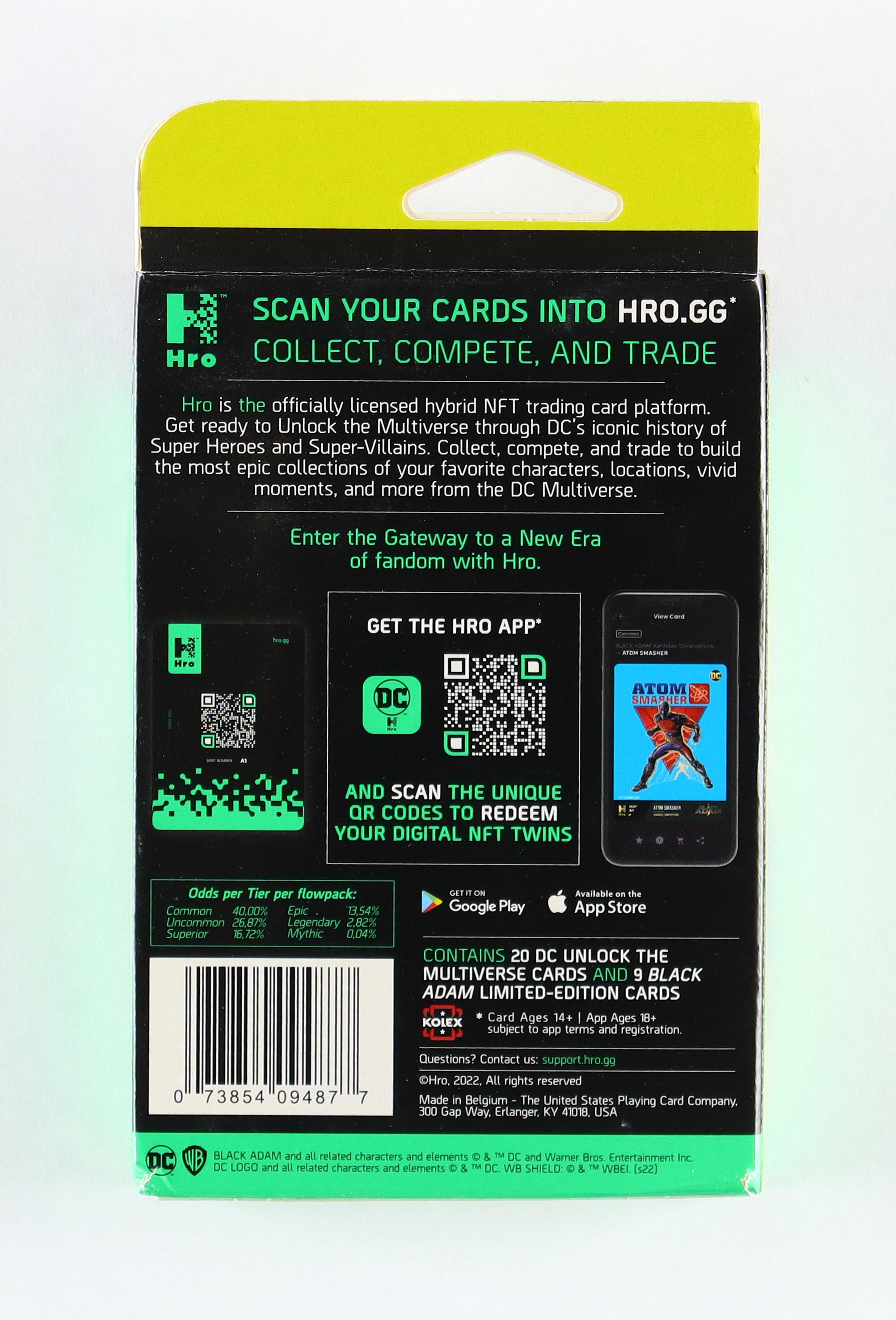 Hro DC Unlock the Multiverse Hybrid NFT Chapter 2: Black Adam Hanger Box With (4) Packs at PristineAuction.com Hro DC Unlock the Multiverse Hybrid NFT Chapter 2: Black Adam Hanger Box With (4) Packs at PristineAuction.com