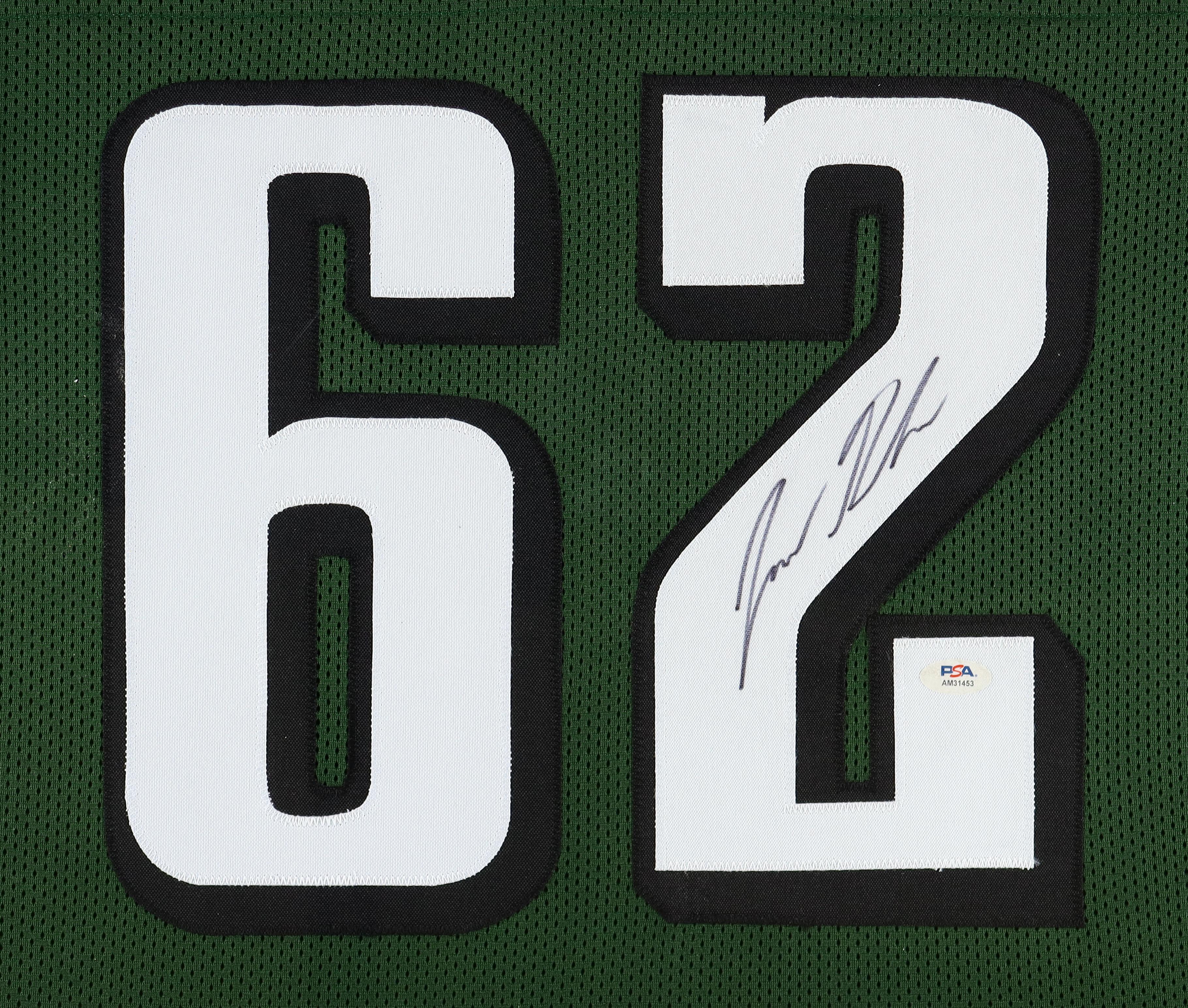 Jason Kelce Signed Custom Framed Jersey Display (PSA) at PristineAuction.com Jason Kelce Signed Custom Framed Jersey Display (PSA) at PristineAuction.com