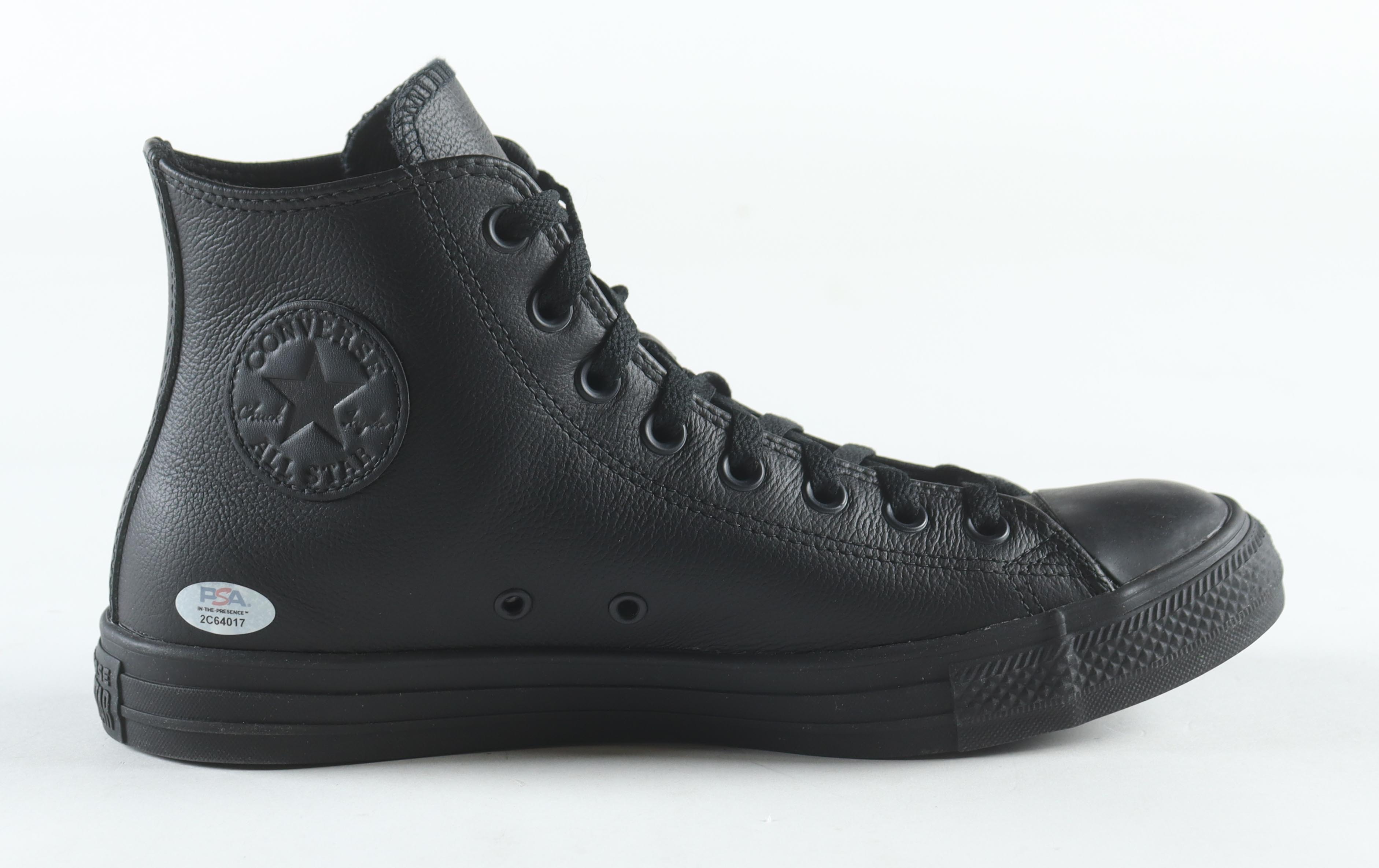 Larry Bird Signed Converse All-Star Basketball Shoe with Display Case (PSA) at PristineAuction.com Larry Bird Signed Converse All-Star Basketball Shoe with Display Case (PSA) at PristineAuction.com