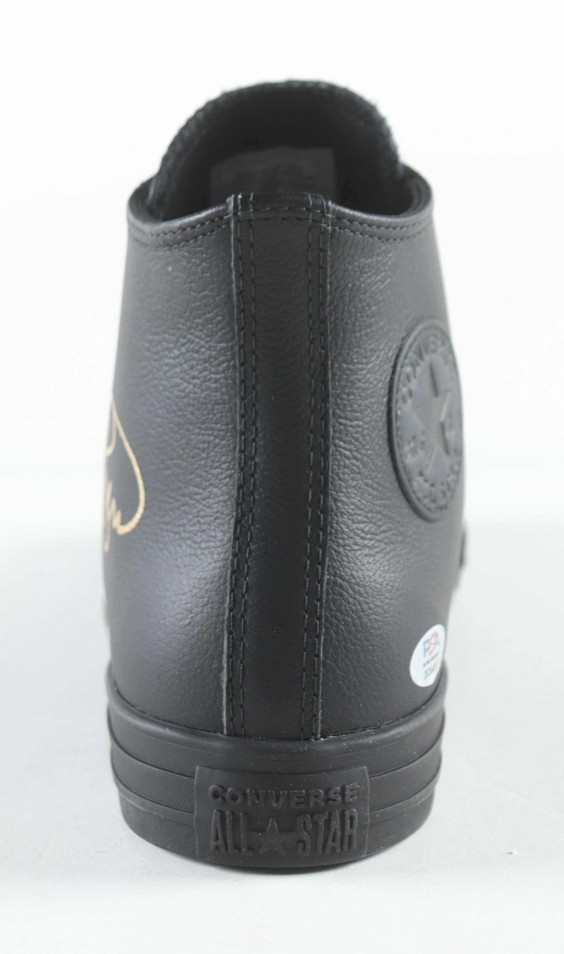 Larry Bird Signed Converse All-Star Basketball Shoe with Display Case (PSA) at PristineAuction.com Larry Bird Signed Converse All-Star Basketball Shoe with Display Case (PSA) at PristineAuction.com