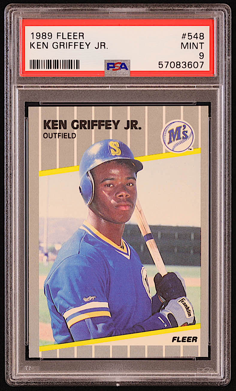 Ken Griffey Jr. 1989 Fleer #548 RC (PSA 9) at PristineAuction.com Ken Griffey Jr. 1989 Fleer #548 RC (PSA 9) at PristineAuction.com