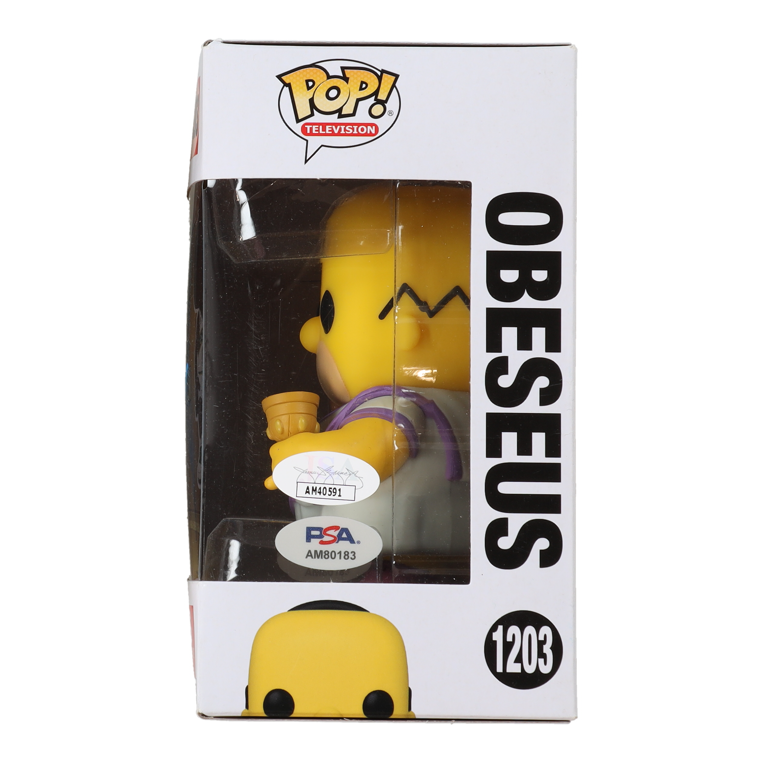 Dan Castellaneta Signed "Obeseus" #1203 The Simpsons Funko Pop! Vinyl Figure (JSA & PSA) at PristineAuction.com Dan Castellaneta Signed "Obeseus" #1203 The Simpsons Funko Pop! Vinyl Figure (JSA & PSA) at PristineAuction.com