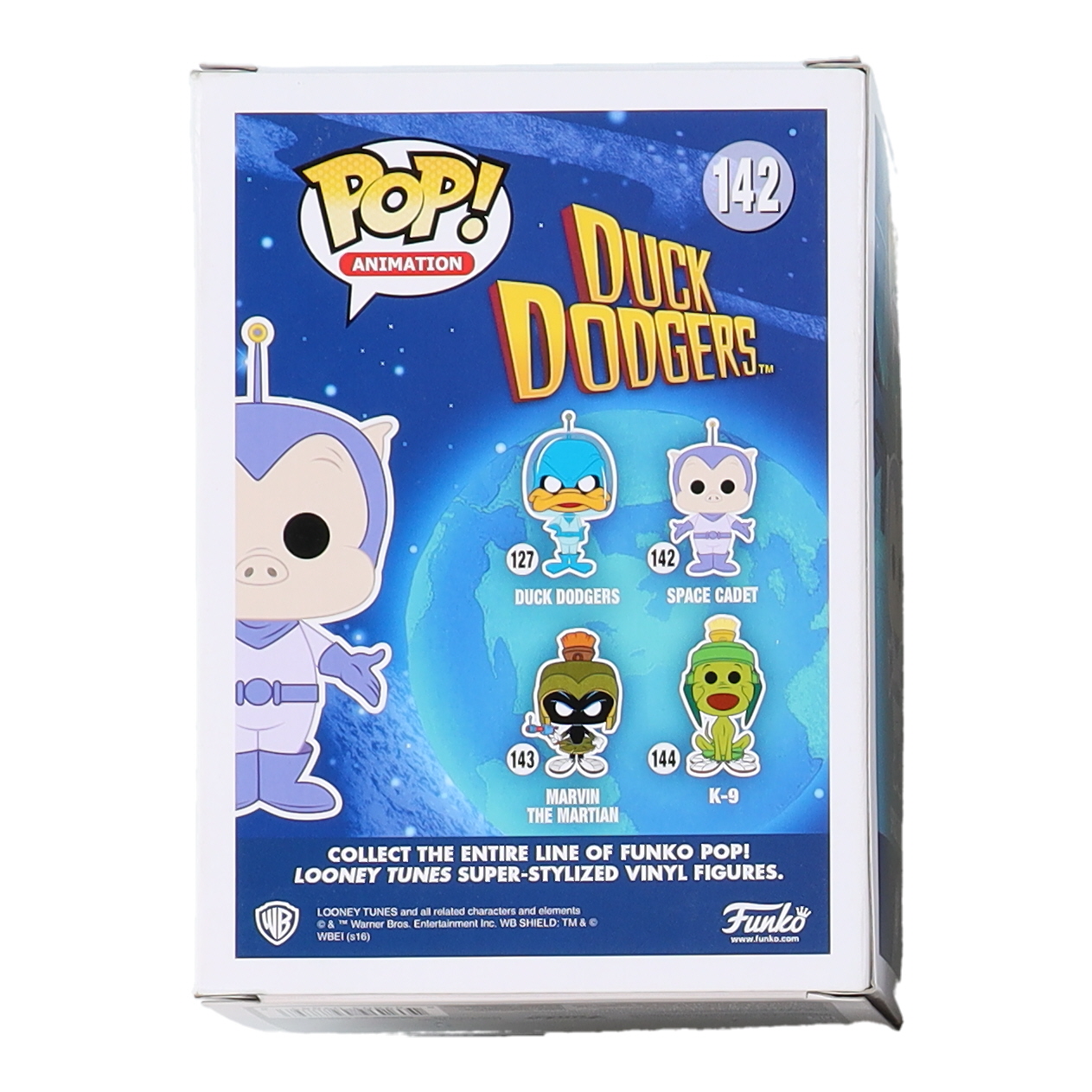 Bob Bergen Signed "Duck Dodgers" #142 Space Cadet Funko Pop! Vinyl Figure (JSA) at PristineAuction.com Bob Bergen Signed "Duck Dodgers" #142 Space Cadet Funko Pop! Vinyl Figure (JSA) at PristineAuction.com