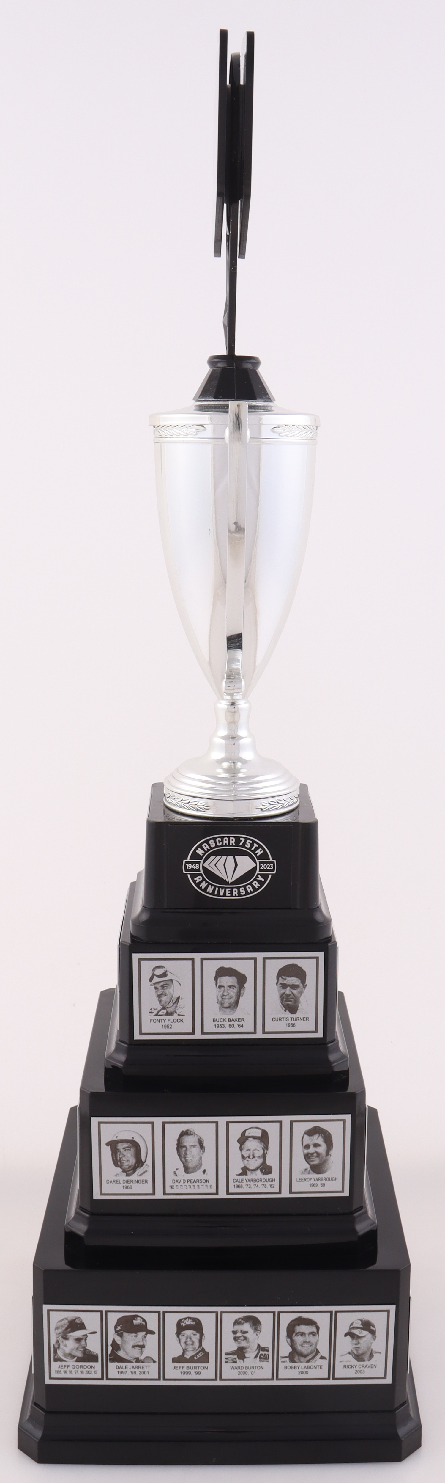 Kyle Larson Original Team Issued 2023 Darlington Raceway Southern 500 Race Win Mini Trophy at PristineAuction.com Kyle Larson Original Team Issued 2023 Darlington Raceway Southern 500 Race Win Mini Trophy at PristineAuction.com