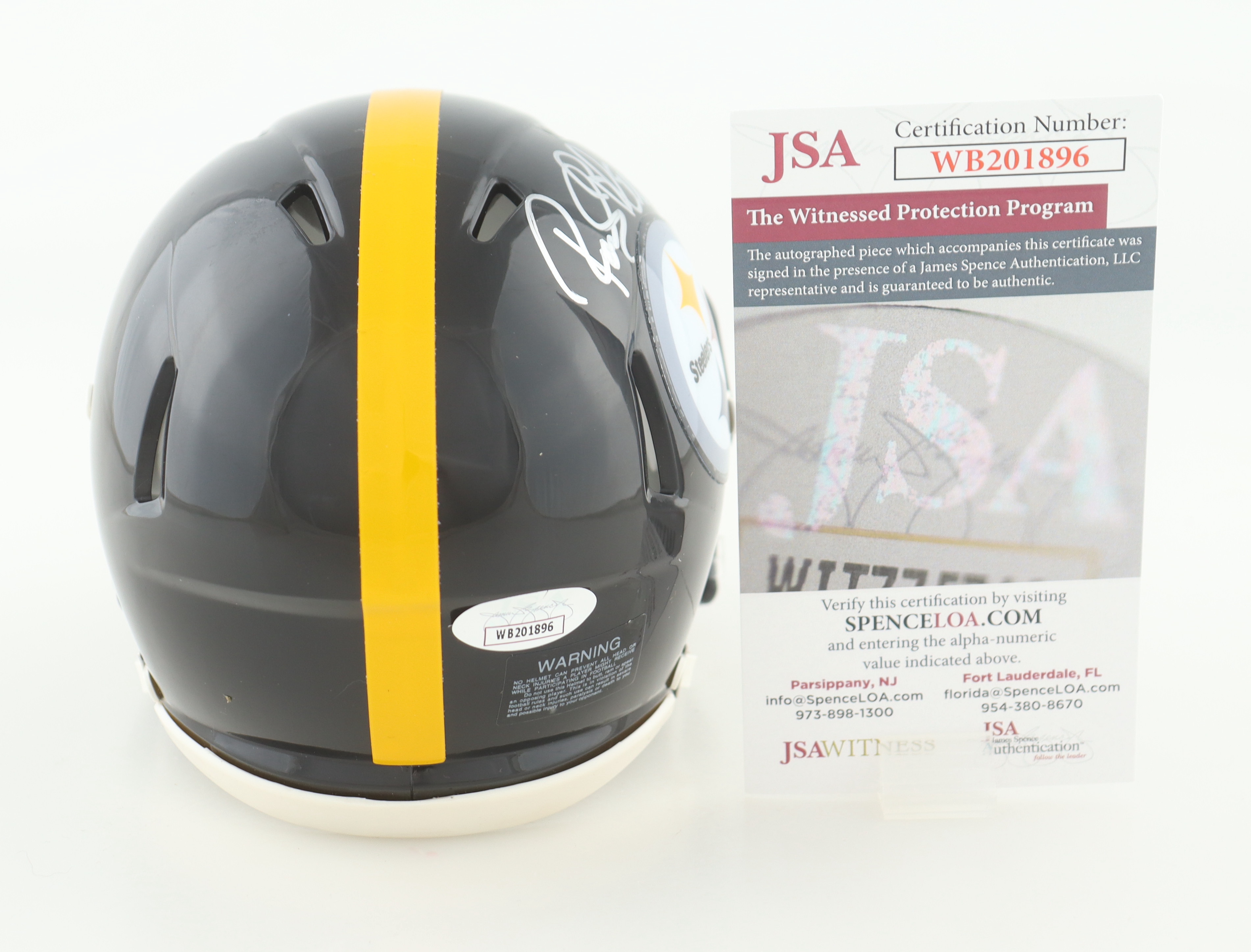 Rocky Bleier Signed Steelers Speed Mini Helmet Inscribed "SB IX, X, XII, XIV" (JSA) at PristineAuction.com Rocky Bleier Signed Steelers Speed Mini Helmet Inscribed "SB IX, X, XII, XIV" (JSA) at PristineAuction.com
