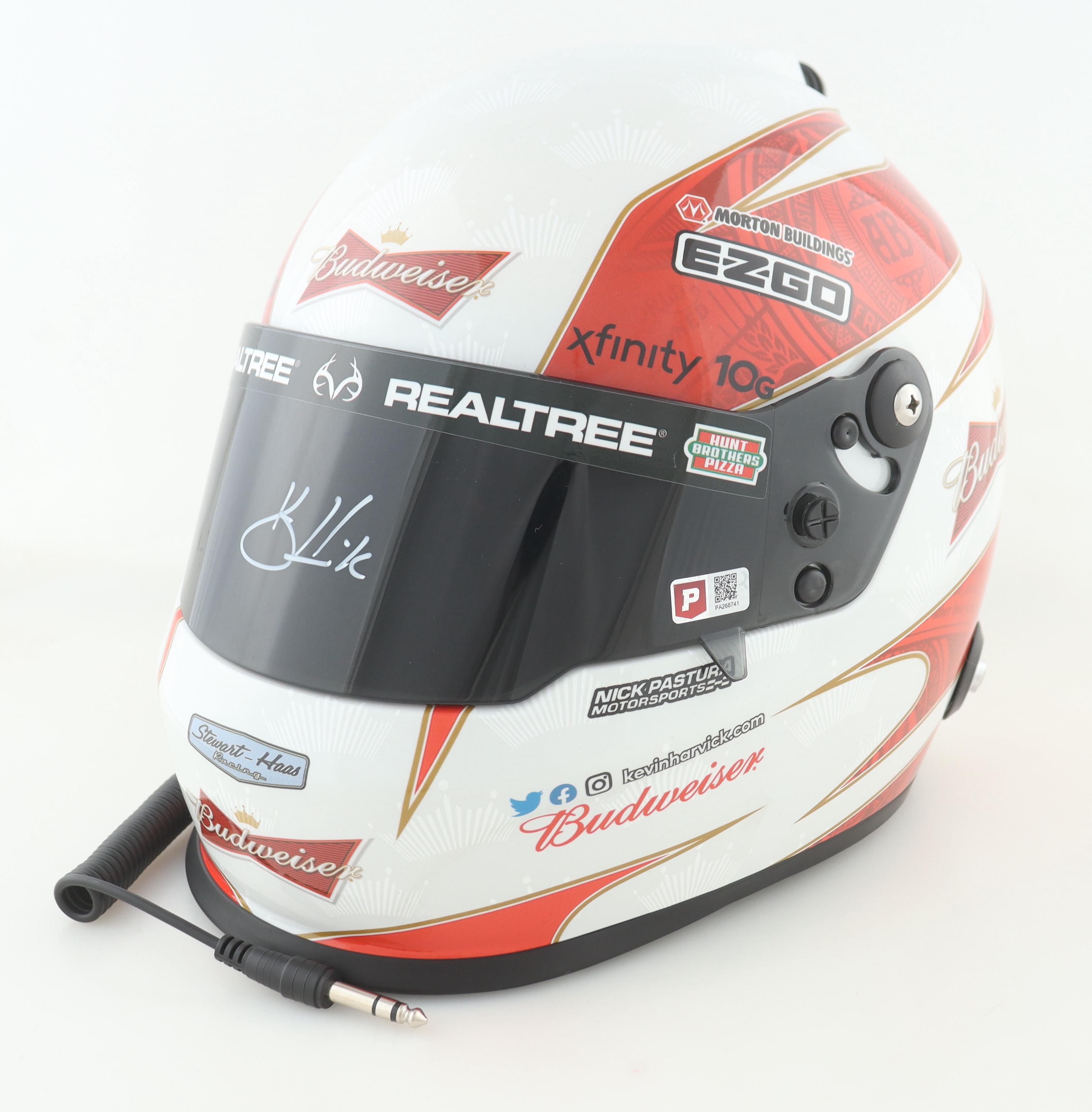 Kevin Harvick Signed NASCAR Budweiser Full-Size Helmet (PA) at PristineAuction.com Kevin Harvick Signed NASCAR Budweiser Full-Size Helmet (PA) at PristineAuction.com