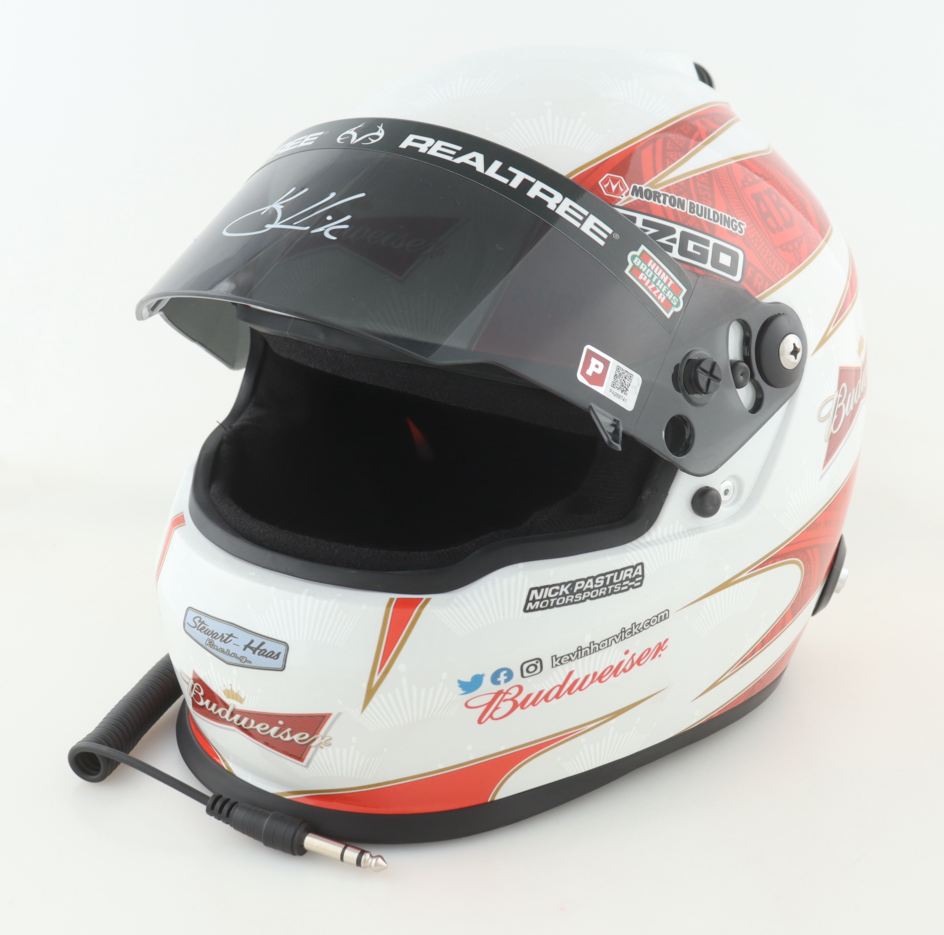 Kevin Harvick Signed NASCAR Budweiser Full-Size Helmet (PA) at PristineAuction.com Kevin Harvick Signed NASCAR Budweiser Full-Size Helmet (PA) at PristineAuction.com