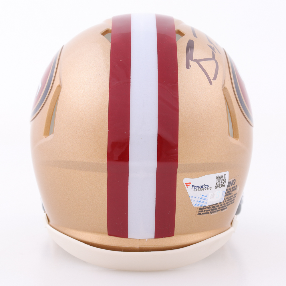 Brock Purdy Signed 49ers Speed Mini Helmet (Fanatics) at PristineAuction.com Brock Purdy Signed 49ers Speed Mini Helmet (Fanatics) at PristineAuction.com