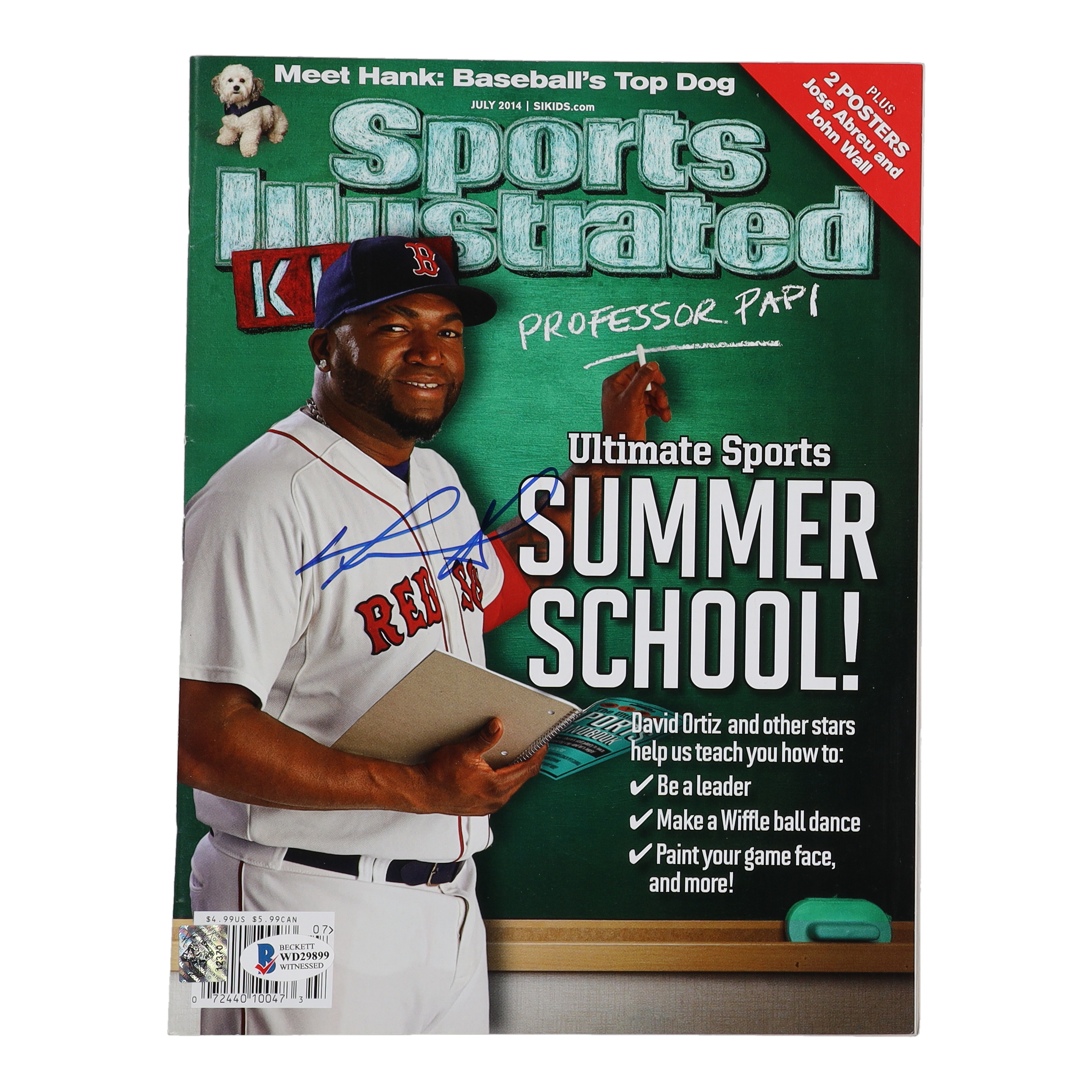 David Ortiz Signed 2014 Sports Illustrated: Kids Magazine (Beckett) at PristineAuction.com David Ortiz Signed 2014 Sports Illustrated: Kids Magazine (Beckett) at PristineAuction.com