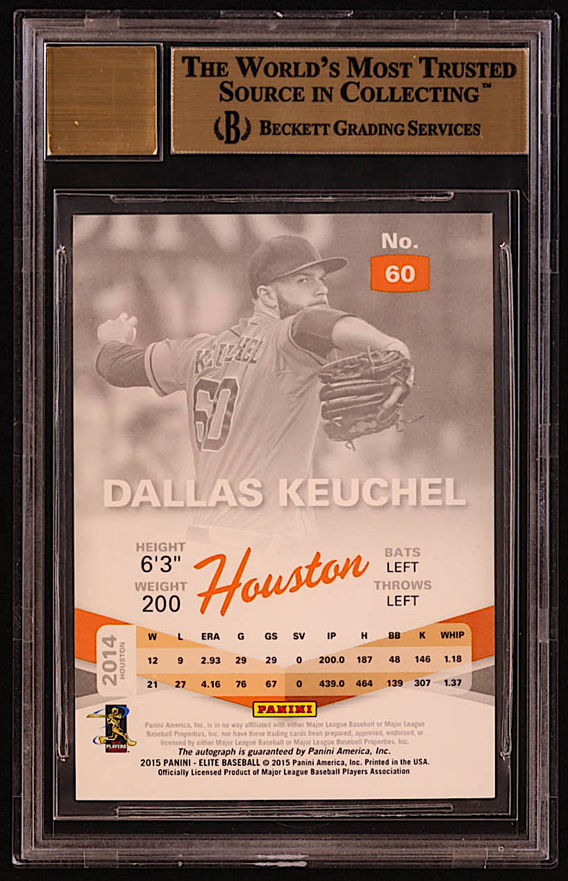 Dallas Keuchel 2015 Elite 21st Century Signatures #60 (BGS 9.5 | Auto 10) at PristineAuction.com Dallas Keuchel 2015 Elite 21st Century Signatures #60 (BGS 9.5 | Auto 10) at PristineAuction.com