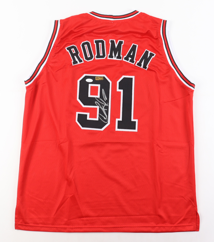 Dennis Rodman Signed Jersey (JSA) at PristineAuction.com Dennis Rodman Signed Jersey (JSA) at PristineAuction.com