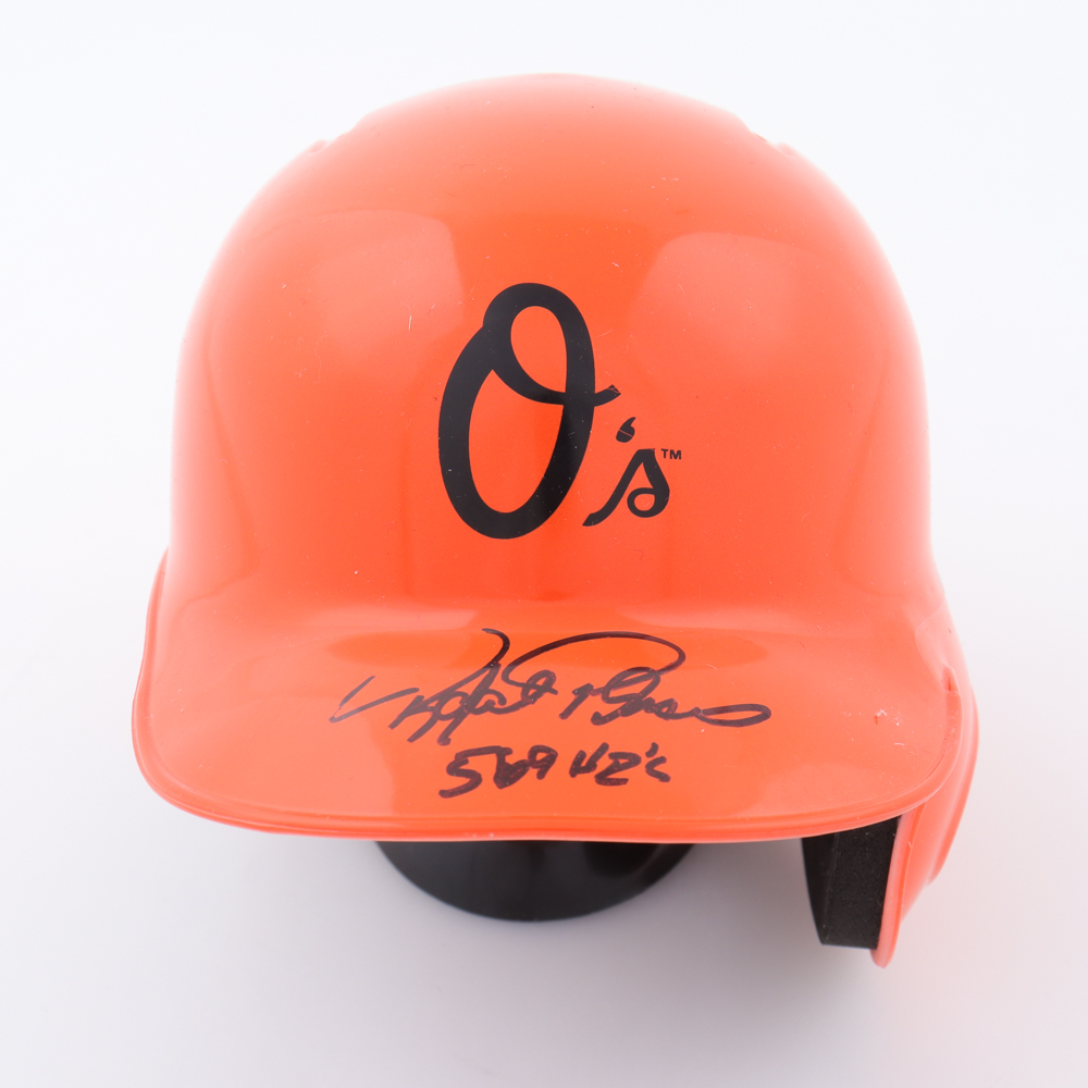 Rafael Palmeiro Signed Orioles Mini Batting Helmet Inscribed "569 HR's" (JSA) at PristineAuction.com Rafael Palmeiro Signed Orioles Mini Batting Helmet Inscribed "569 HR's" (JSA) at PristineAuction.com