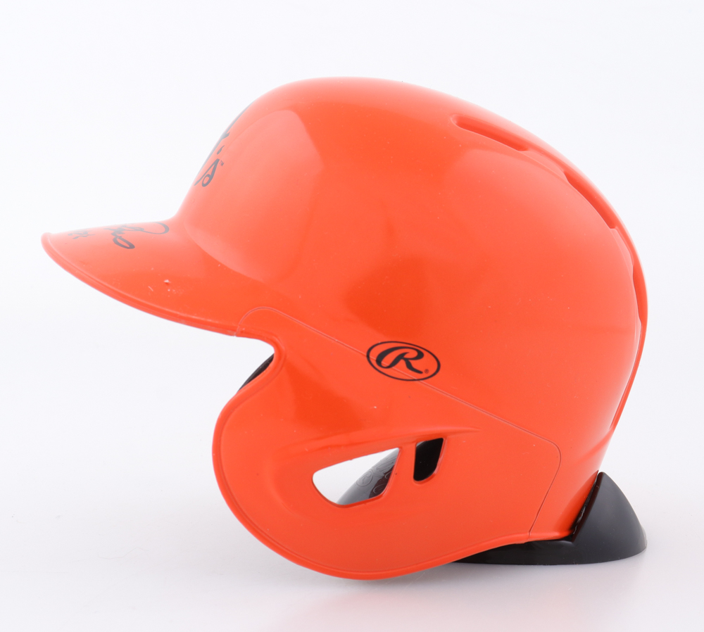 Rafael Palmeiro Signed Orioles Mini Batting Helmet Inscribed "569 HR's" (JSA) at PristineAuction.com Rafael Palmeiro Signed Orioles Mini Batting Helmet Inscribed "569 HR's" (JSA) at PristineAuction.com
