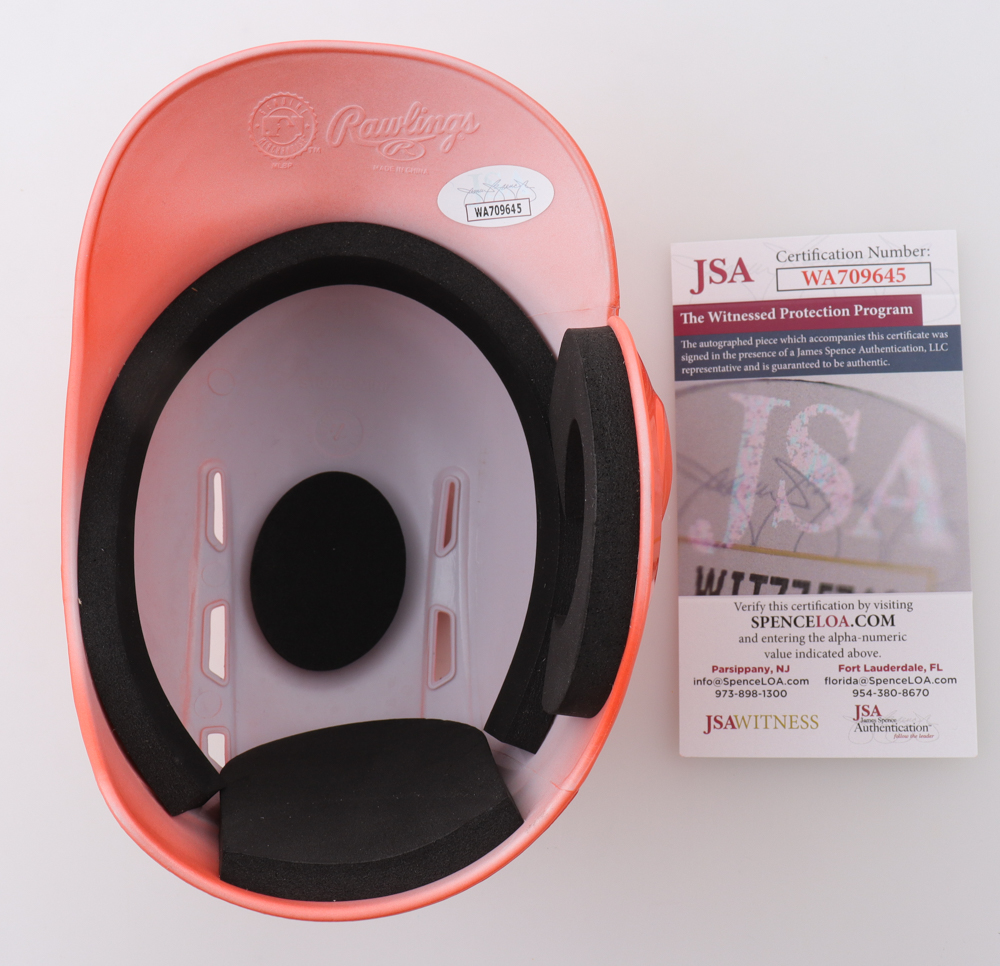 Rafael Palmeiro Signed Orioles Mini Batting Helmet Inscribed "569 HR's" (JSA) at PristineAuction.com Rafael Palmeiro Signed Orioles Mini Batting Helmet Inscribed "569 HR's" (JSA) at PristineAuction.com