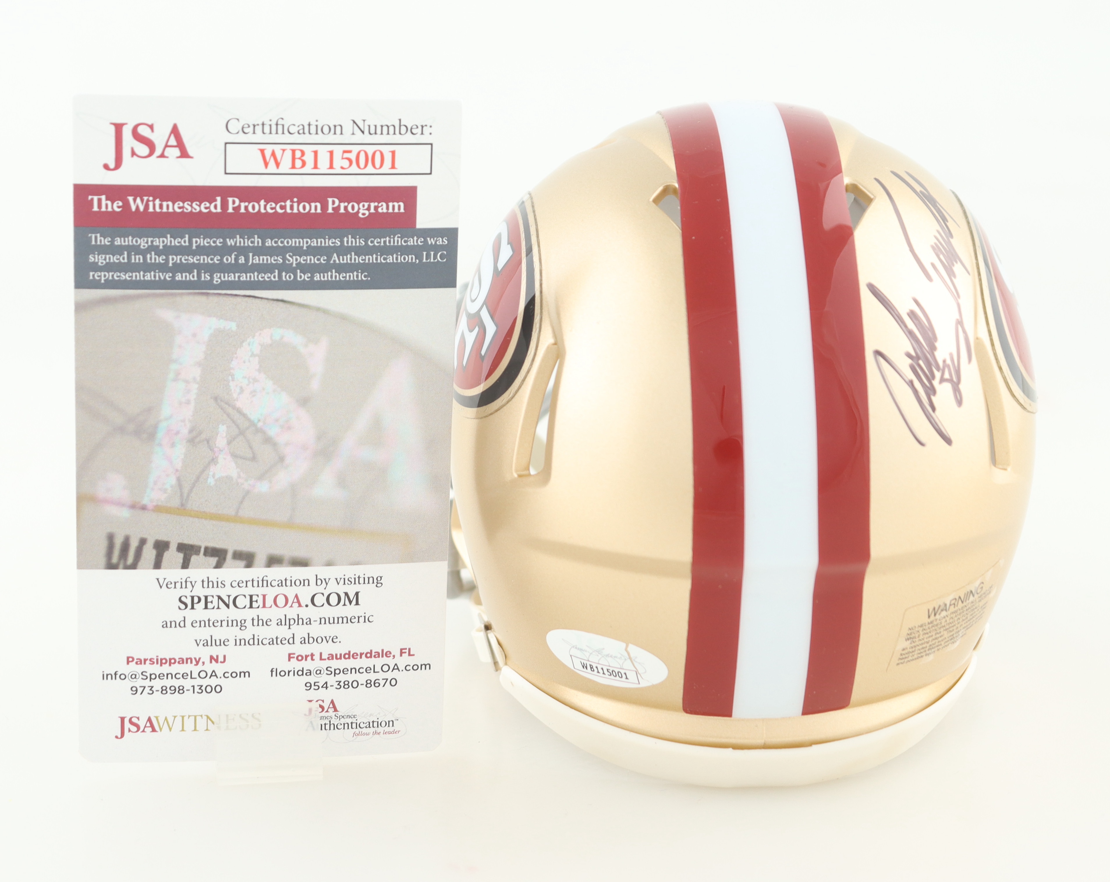 John Taylor Signed 49ers Speed Mini Helmet (JSA) at PristineAuction.com John Taylor Signed 49ers Speed Mini Helmet (JSA) at PristineAuction.com