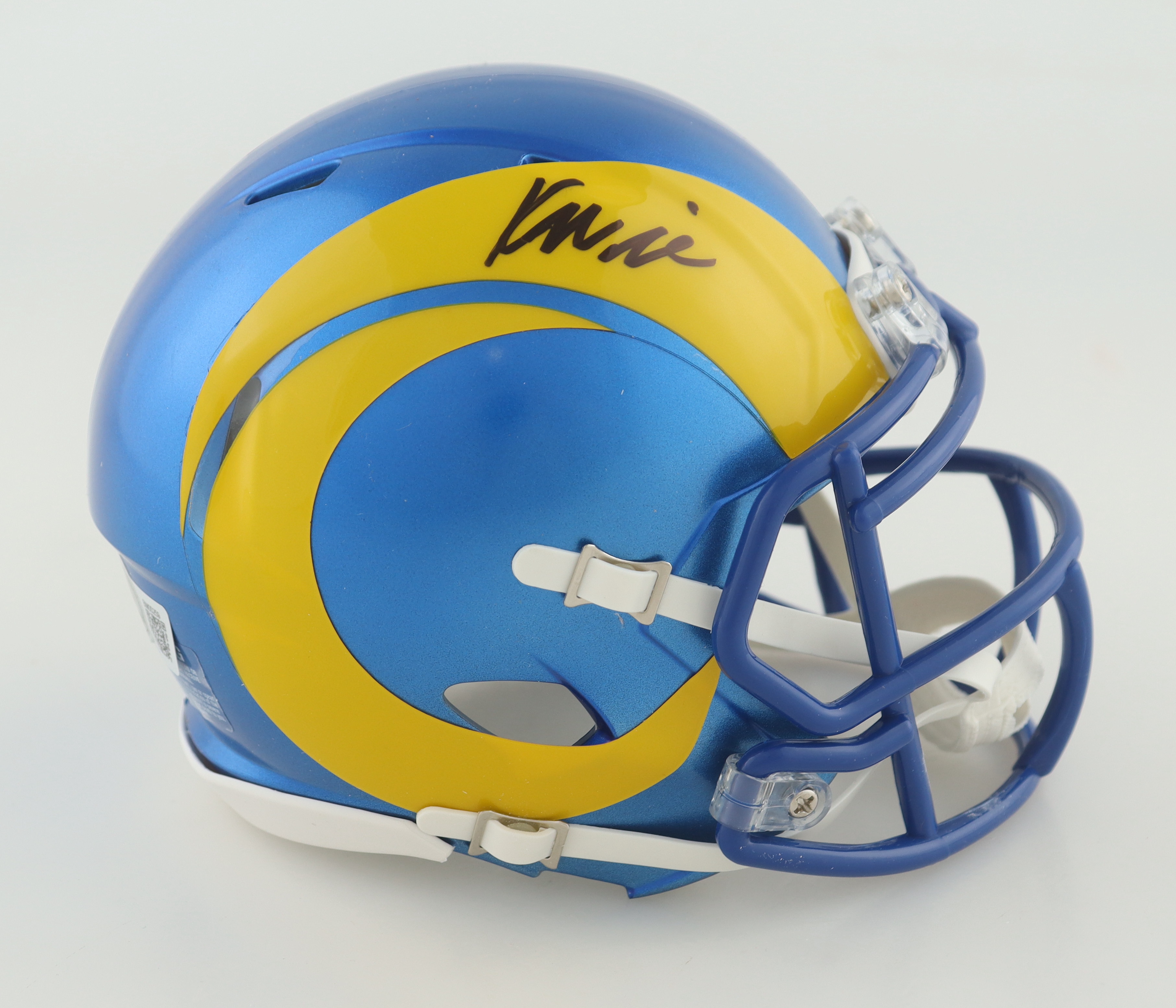 Kyren Williams Signed Rams Speed Mini Helmet (Beckett) at PristineAuction.com Kyren Williams Signed Rams Speed Mini Helmet (Beckett) at PristineAuction.com