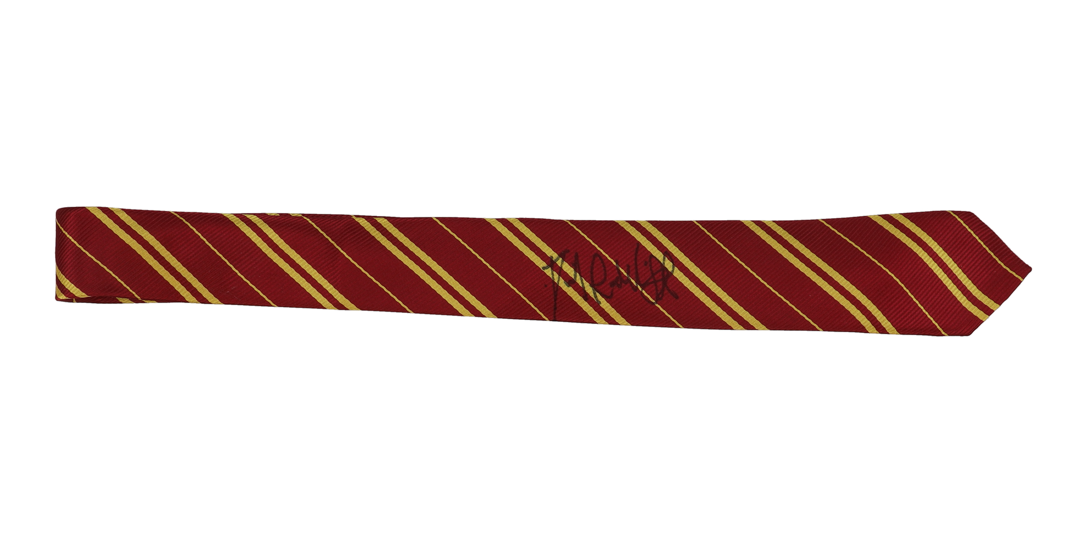 Daniel Radcliffe Signed "Harry Potter" Gryffindor Neck Tie (ACOA) at PristineAuction.com Daniel Radcliffe Signed "Harry Potter" Gryffindor Neck Tie (ACOA) at PristineAuction.com