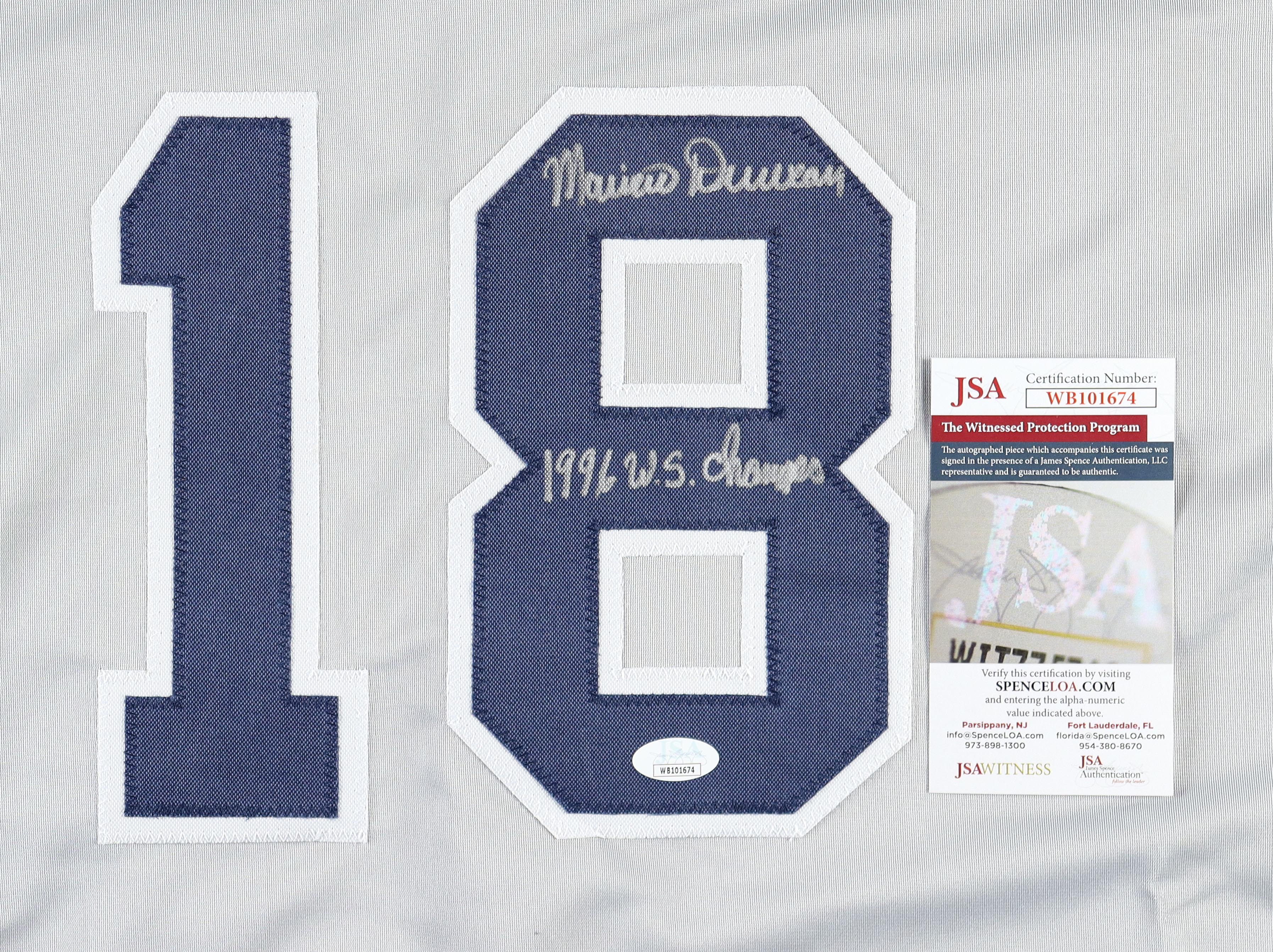 Mariano Duncan Signed Jersey Inscribed "1996 W.S. Champs"(JSA) at PristineAuction.com Mariano Duncan Signed Jersey Inscribed "1996 W.S. Champs"(JSA) at PristineAuction.com