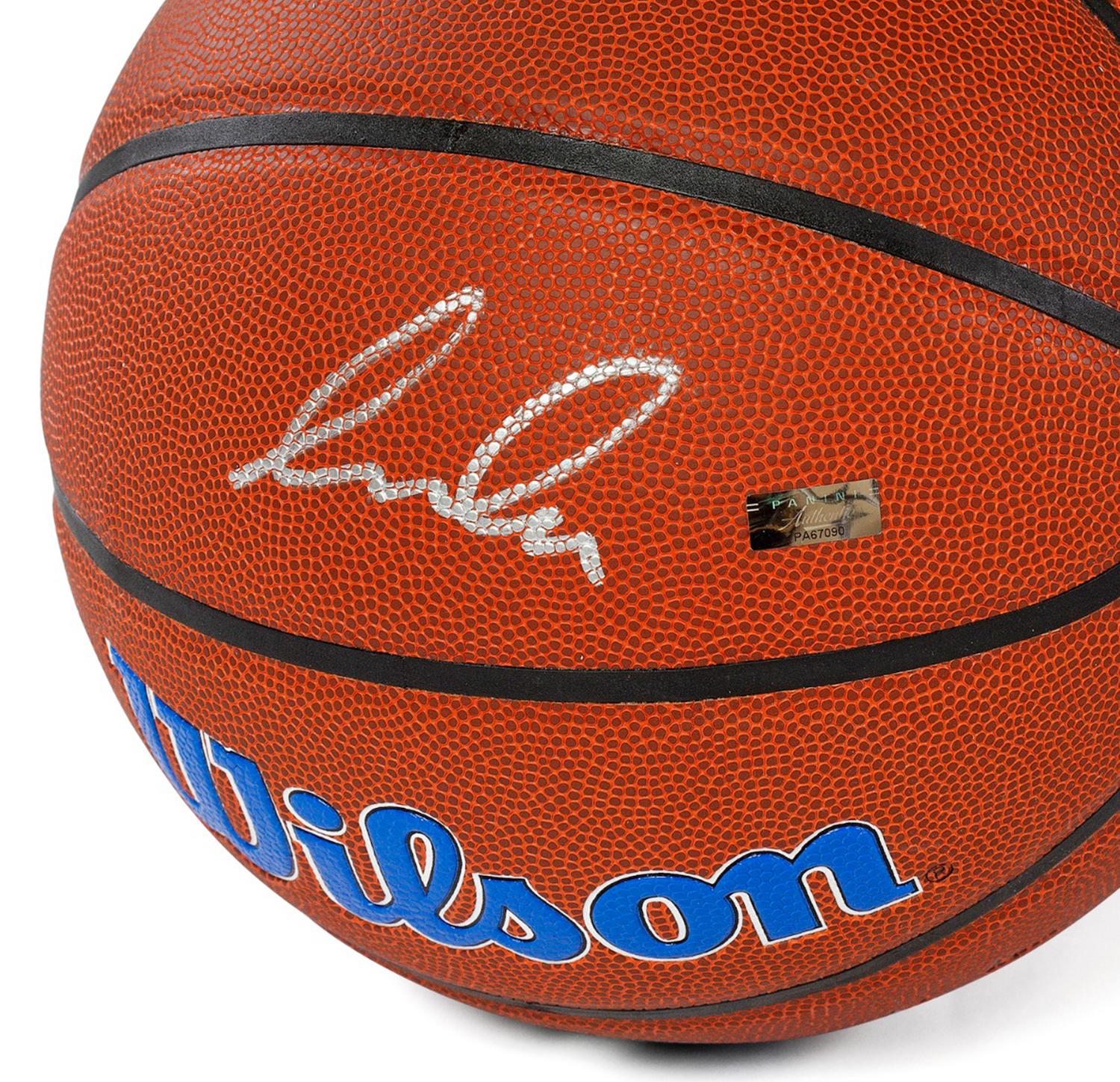 Luka Doncic Signed Mavericks Logo Basketball (Panini) at PristineAuction.com Luka Doncic Signed Mavericks Logo Basketball (Panini) at PristineAuction.com
