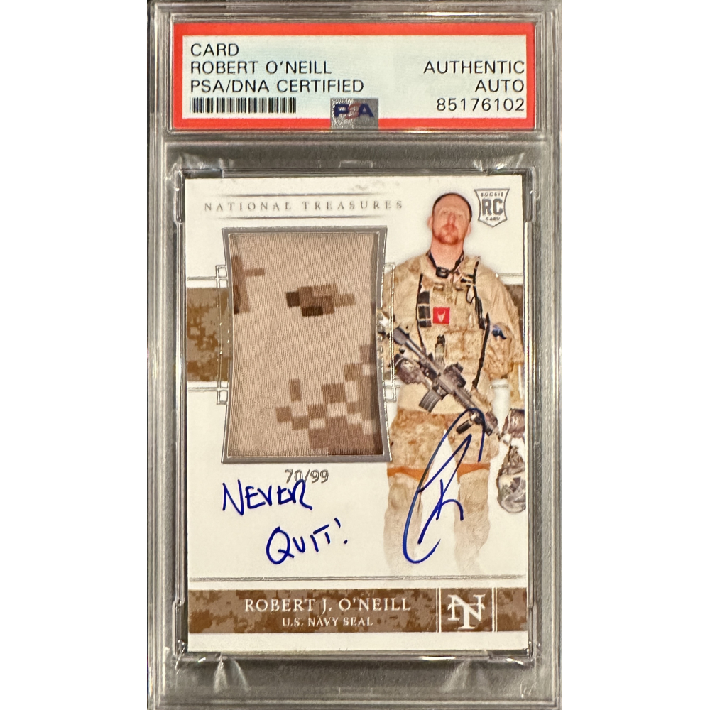 Robert J. O'Neill Signed Reclaim Customs Custom Trading Card with ...