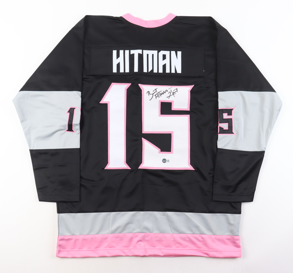 Bret "Hitman" Hart Signed Jersey (Beckett) at PristineAuction.com Bret "Hitman" Hart Signed Jersey (Beckett) at PristineAuction.com