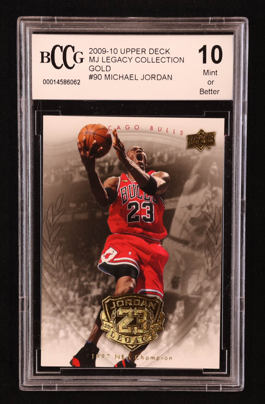 Michael Jordan 2009-10 Upper Deck Michael Jordan Legacy Collection Gold #90 (BCCG 10) at PristineAuction.com Michael Jordan 2009-10 Upper Deck Michael Jordan Legacy Collection Gold #90 (BCCG 10) at PristineAuction.com