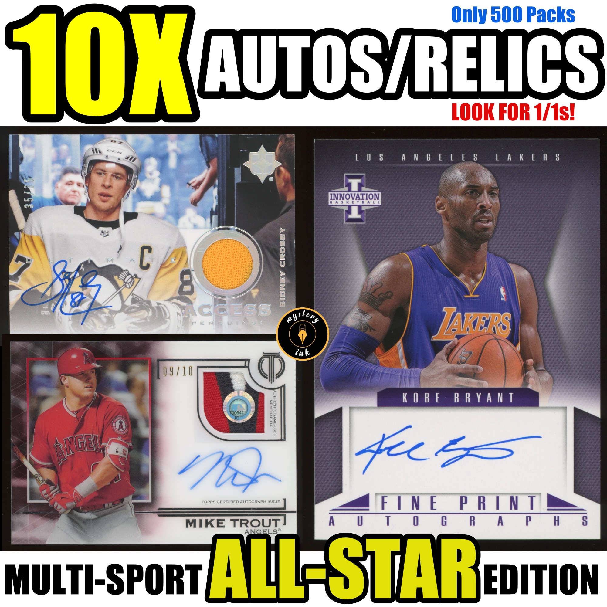 Mystery Ink 10X All-Star Edition Mystery Box - 10 Autos / Jersey Relics at PristineAuction.com Mystery Ink 10X All-Star Edition Mystery Box - 10 Autos / Jersey Relics at PristineAuction.com