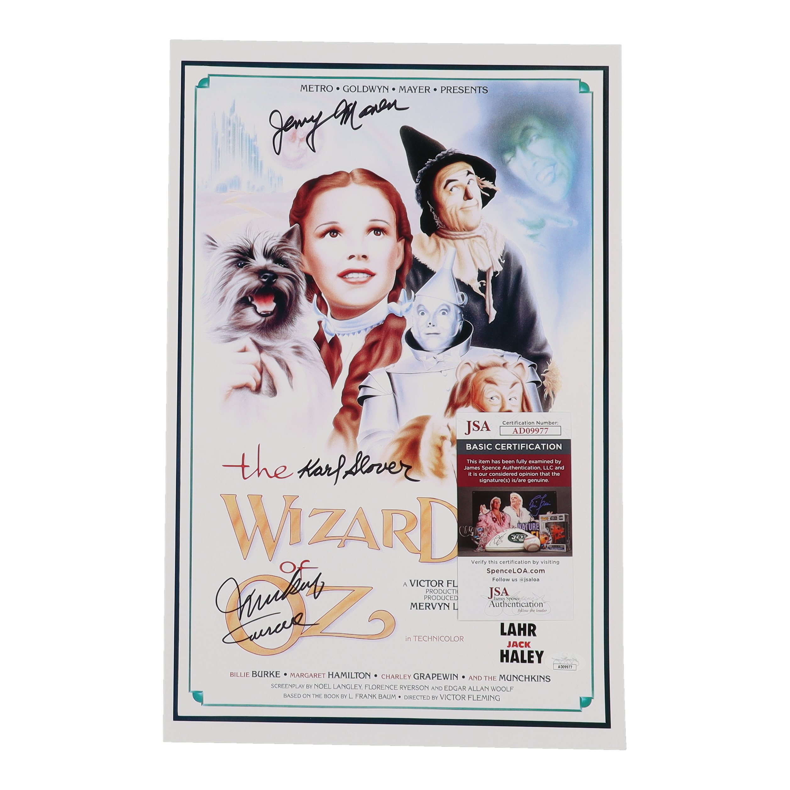 Mickey Carroll, Karl Slover & Jerry Maren Signed "The Wizard of Oz" 11x17 Photo (JSA) at PristineAuction.com Mickey Carroll, Karl Slover & Jerry Maren Signed "The Wizard of Oz" 11x17 Photo (JSA) at PristineAuction.com
