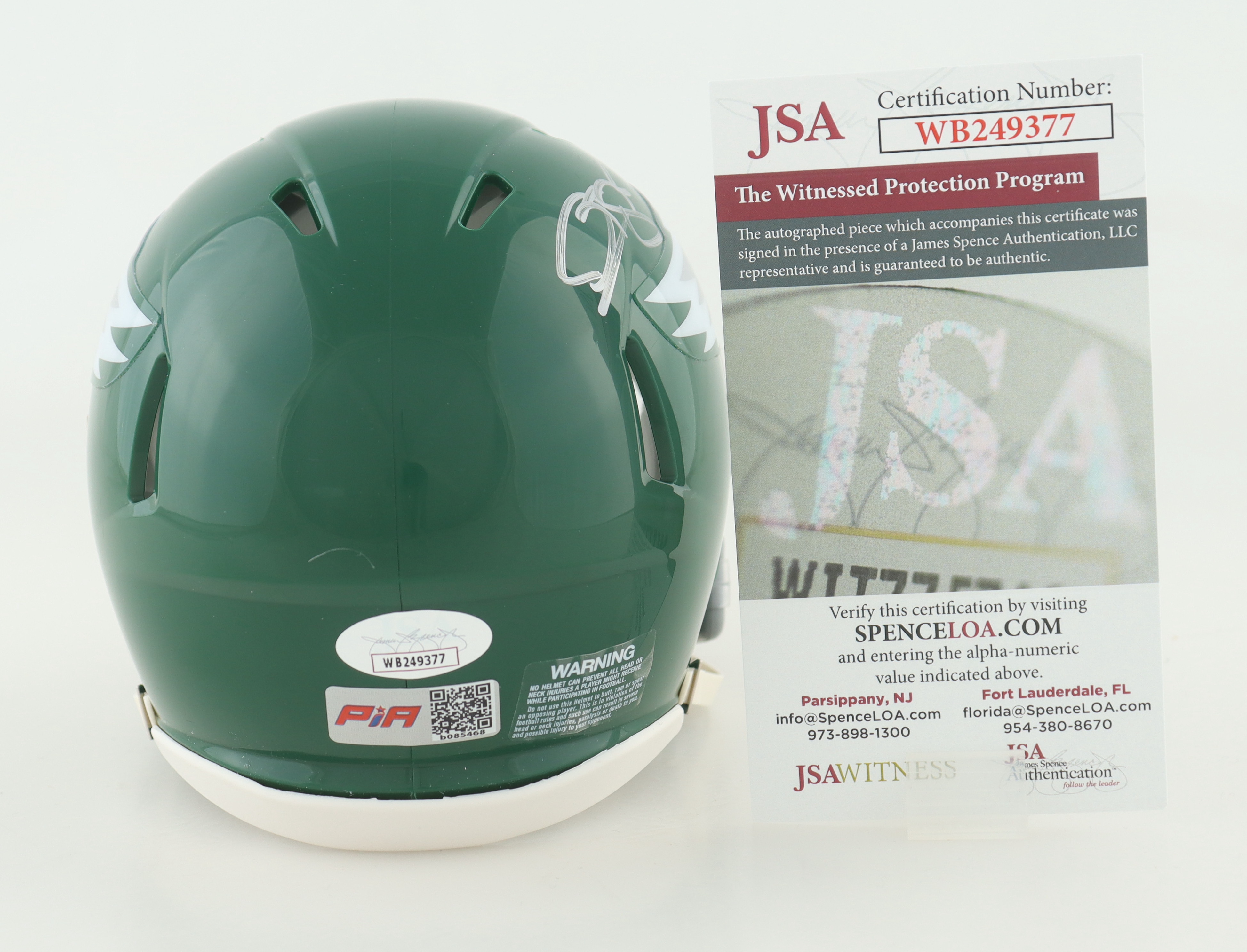 Donvana McNabb Signed Eagles Speed Mini Helmet (JSA) at PristineAuction.com Donvana McNabb Signed Eagles Speed Mini Helmet (JSA) at PristineAuction.com