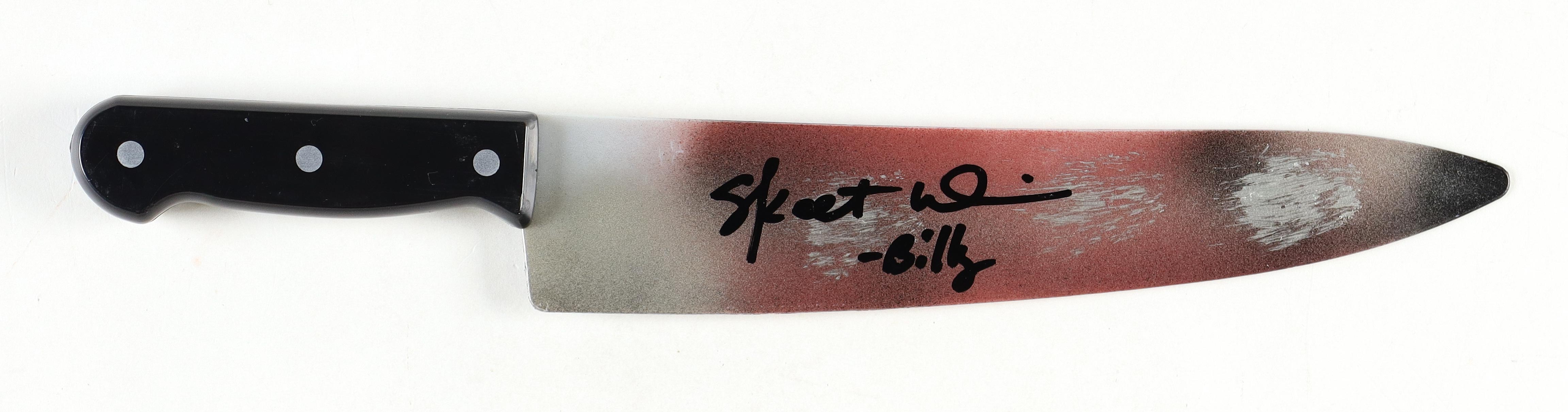 Skeet Ulrich Signed 15" Kitchen Knife Inscribed "Billy" (Beckett) at PristineAuction.com Skeet Ulrich Signed 15" Kitchen Knife Inscribed "Billy" (Beckett) at PristineAuction.com