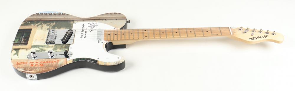 Complete Set (4) of R.E.M. Electric Guitars Band-Signed by (4) with Michael Stipe, Mike Mills, Bill Berry & Peter Buck (AutographCOA, JSA, & PSA) at PristineAuction.com Complete Set (4) of R.E.M. Electric Guitars Band-Signed by (4) with Michael Stipe, Mike Mills, Bill Berry & Peter Buck (AutographCOA, JSA, & PSA) at PristineAuction.com