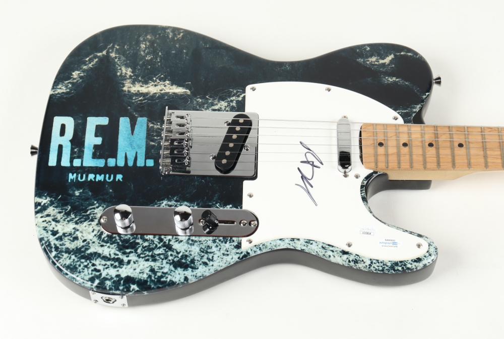 Complete Set (4) of R.E.M. Electric Guitars Band-Signed by (4) with Michael Stipe, Mike Mills, Bill Berry & Peter Buck (AutographCOA, JSA, & PSA) at PristineAuction.com Complete Set (4) of R.E.M. Electric Guitars Band-Signed by (4) with Michael Stipe, Mike Mills, Bill Berry & Peter Buck (AutographCOA, JSA, & PSA) at PristineAuction.com