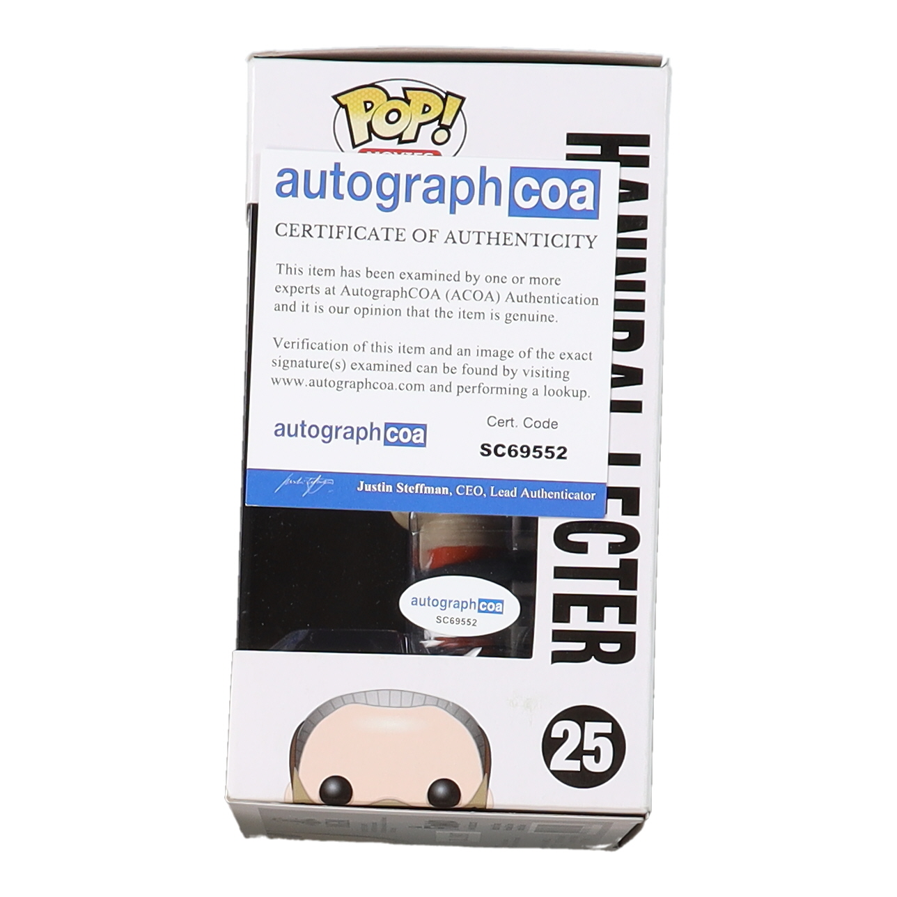 Jodie Foster Signed "The Silence of the Lambs" #25 Hannibal Lecter Funko Pop! Vinyl Figure (AutographCOA) at PristineAuction.com Jodie Foster Signed "The Silence of the Lambs" #25 Hannibal Lecter Funko Pop! Vinyl Figure (AutographCOA) at PristineAuction.com