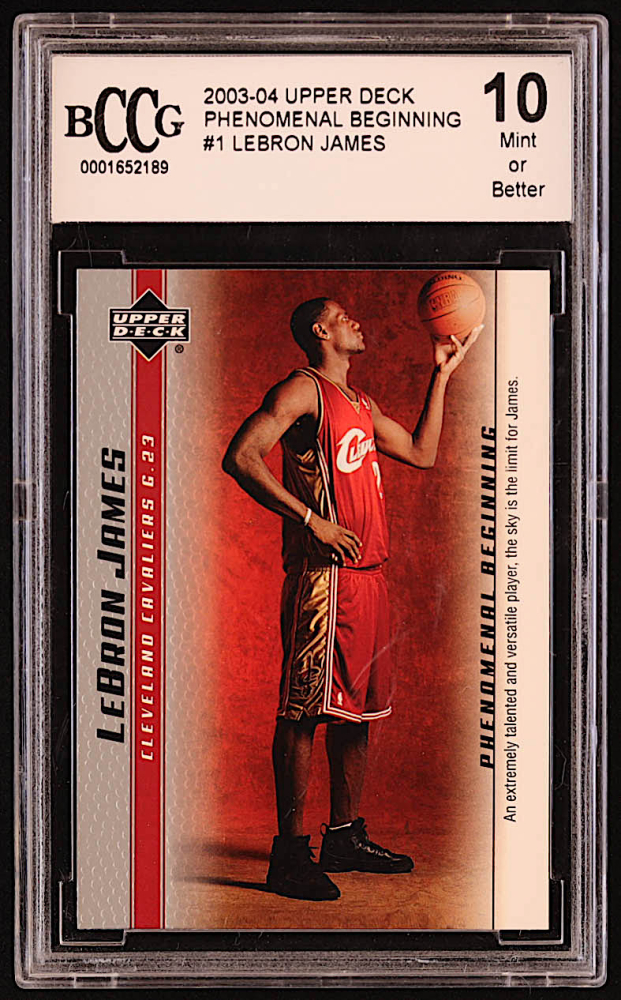 upper deck phenomenal beginnings lebron james