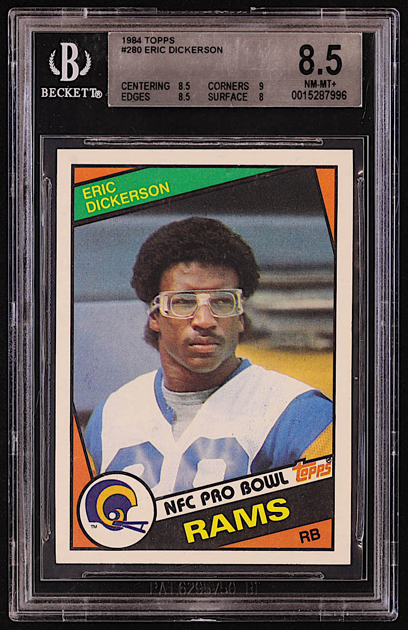 Eric Dickerson 1984 Topps #280 RC (BGS 8.5) at PristineAuction.com Eric Dickerson 1984 Topps #280 RC (BGS 8.5) at PristineAuction.com