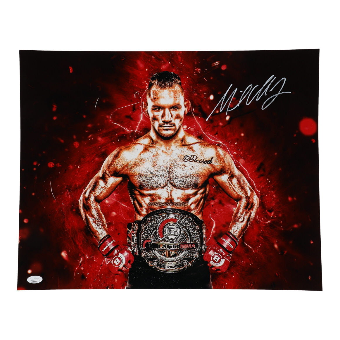 Michael Chandler Signed UFC 16x20 Photo (JSA) at PristineAuction.com Michael Chandler Signed UFC 16x20 Photo (JSA) at PristineAuction.com