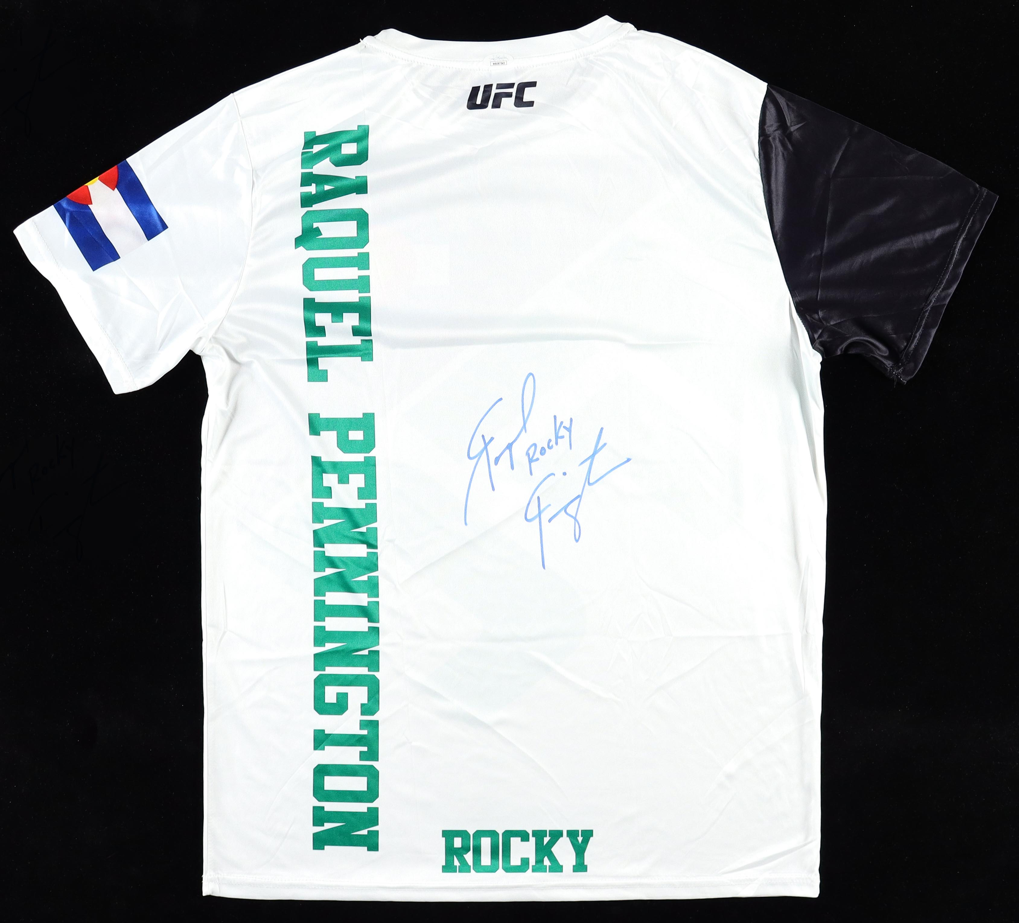 Raquel Pennington Signed UFC Shirt Inscribed "Rocky" (JSA) | Pristine ...