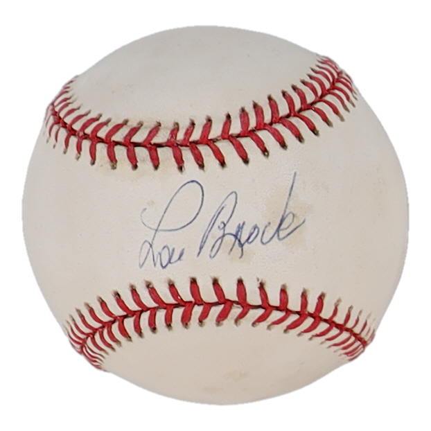 Lou Brock Signed ONL Baseball (PSA) at PristineAuction.com Lou Brock Signed ONL Baseball (PSA) at PristineAuction.com