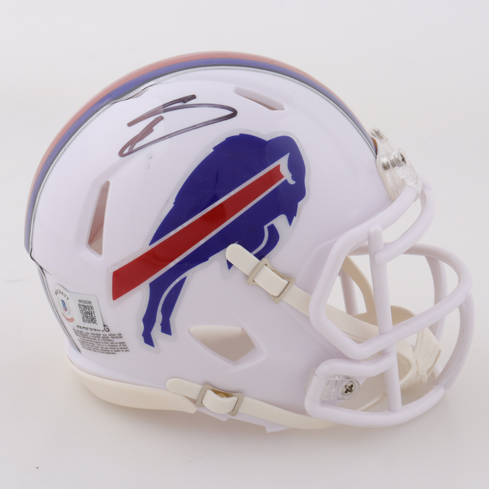 Stefon Diggs Signed Bills Speed Mini Helmet (Beckett) at PristineAuction.com Stefon Diggs Signed Bills Speed Mini Helmet (Beckett) at PristineAuction.com