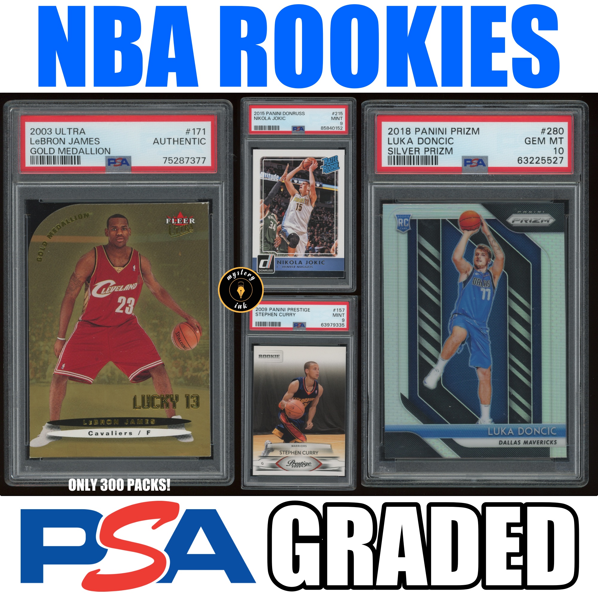 Mystery Ink PSA Graded NBA RC ROOKIE Card Pack - Current Basketball Edition Mystery Box at PristineAuction.com Mystery Ink PSA Graded NBA RC ROOKIE Card Pack - Current Basketball Edition Mystery Box at PristineAuction.com