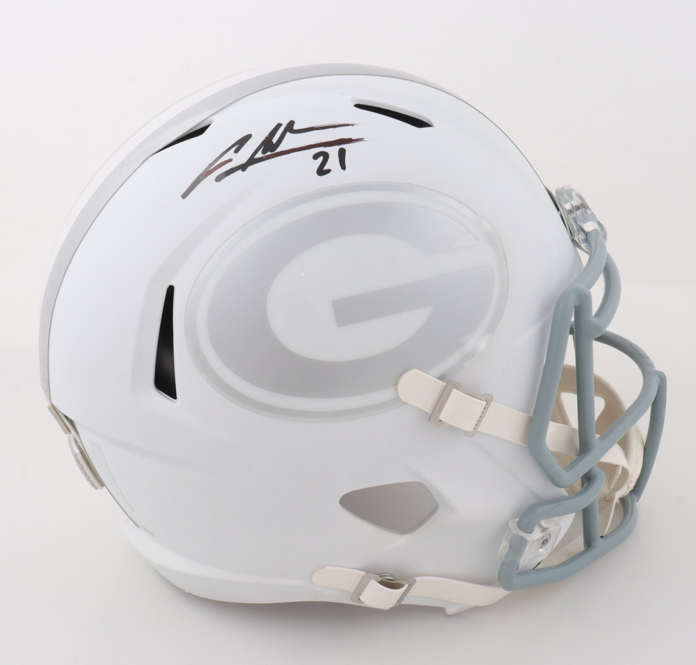 Charles Woodson Signed White Ice Alternate Full-Size Speed Helmet (Beckett) at PristineAuction.com Charles Woodson Signed White Ice Alternate Full-Size Speed Helmet (Beckett) at PristineAuction.com