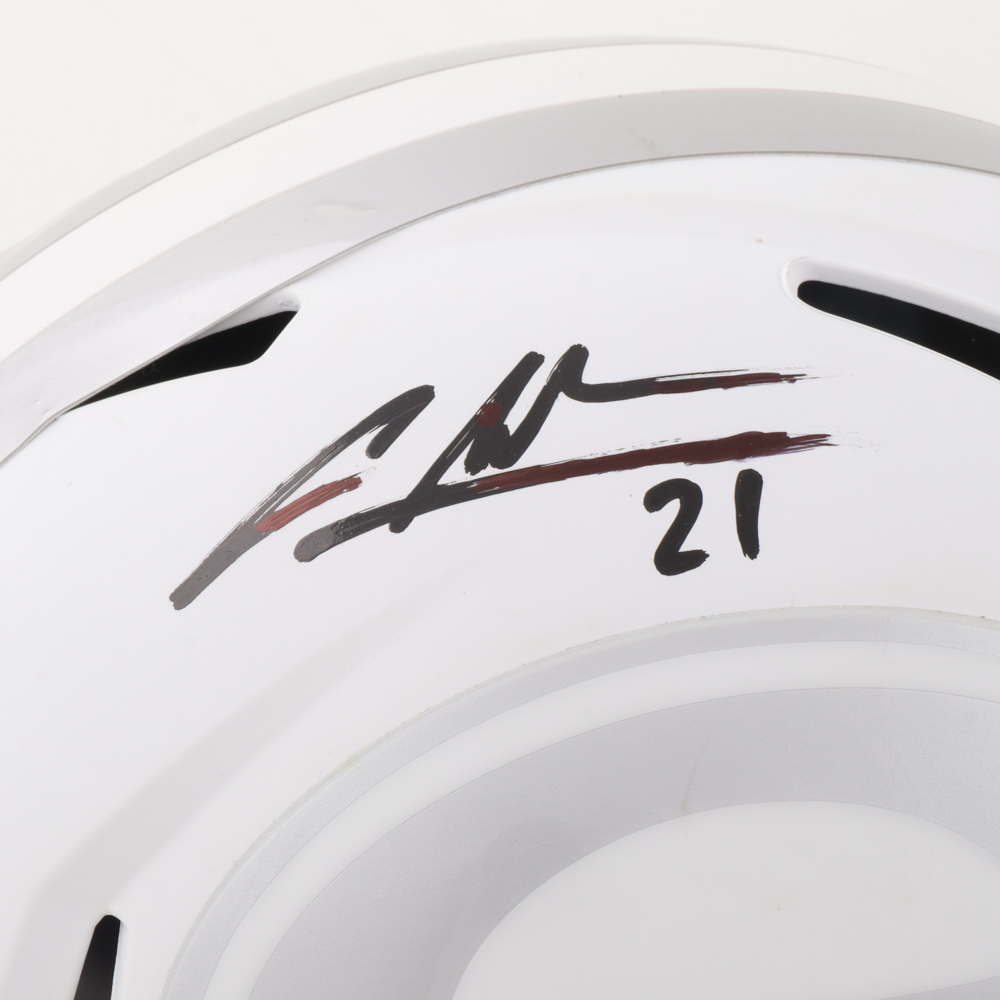 Charles Woodson Signed White Ice Alternate Full-Size Speed Helmet (Beckett) at PristineAuction.com Charles Woodson Signed White Ice Alternate Full-Size Speed Helmet (Beckett) at PristineAuction.com