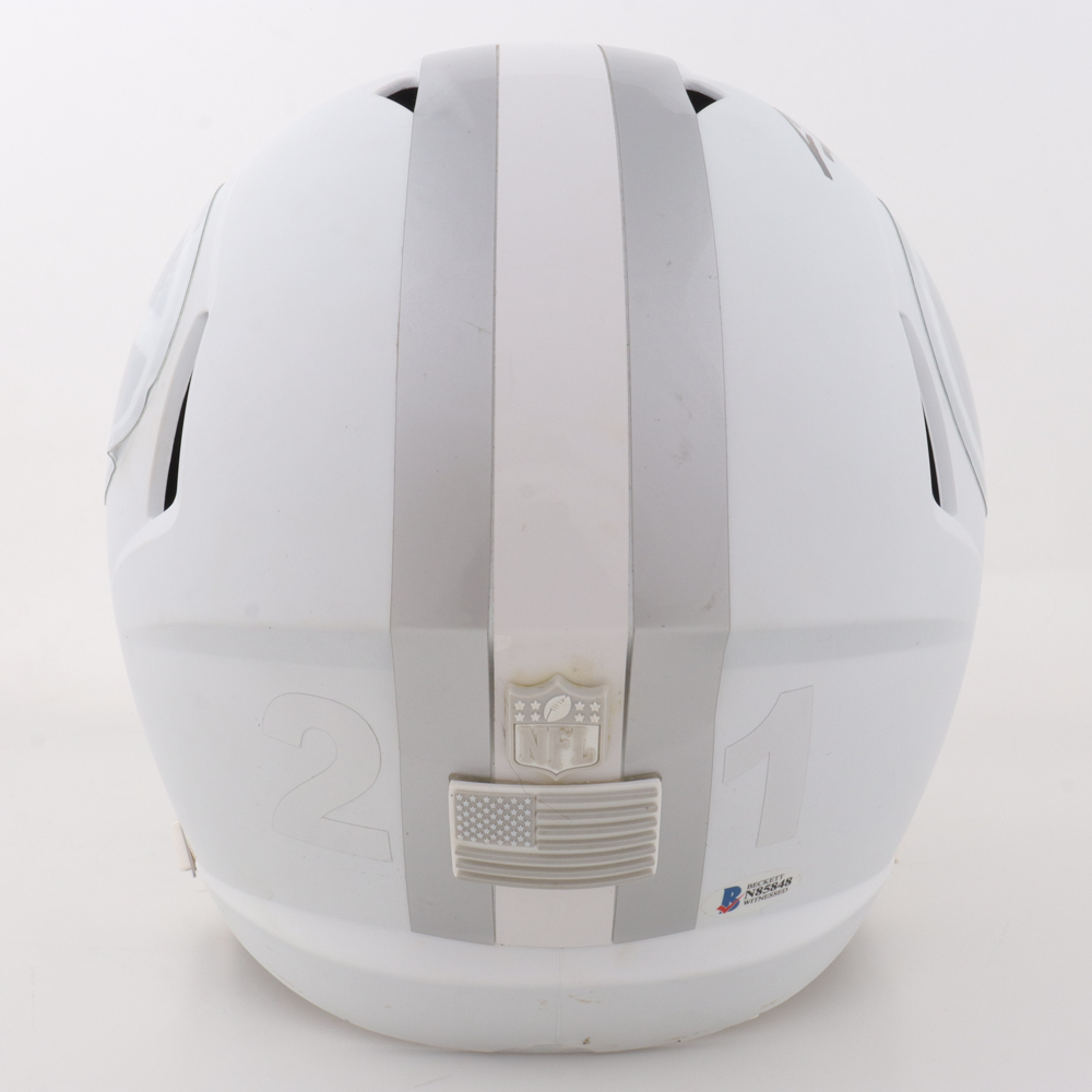 Charles Woodson Signed White Ice Alternate Full-Size Speed Helmet (Beckett) at PristineAuction.com Charles Woodson Signed White Ice Alternate Full-Size Speed Helmet (Beckett) at PristineAuction.com