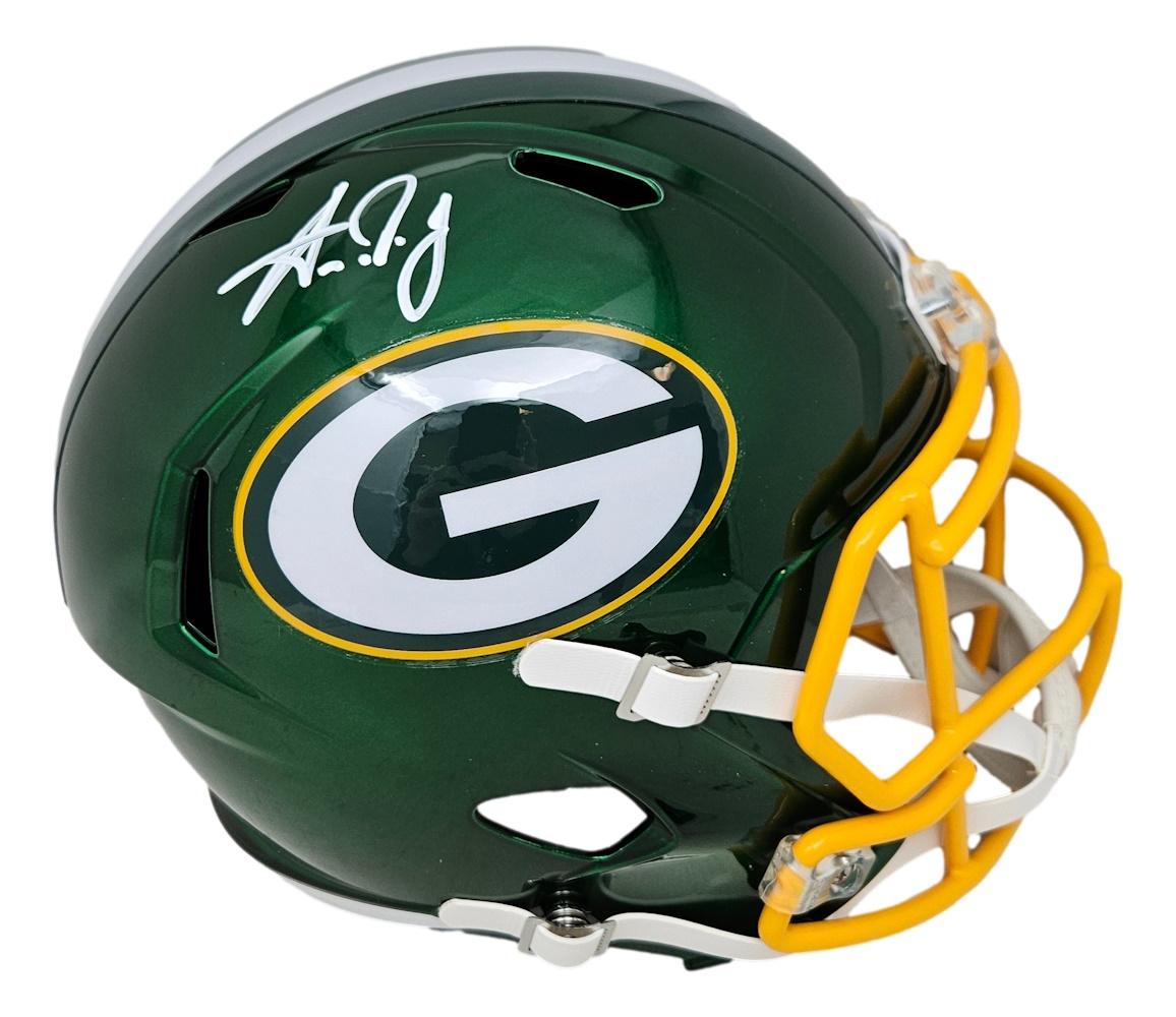 Aaron Jones Signed Packers Full-Size Flash Alternate Speed Helmet (Beckett) at PristineAuction.com Aaron Jones Signed Packers Full-Size Flash Alternate Speed Helmet (Beckett) at PristineAuction.com