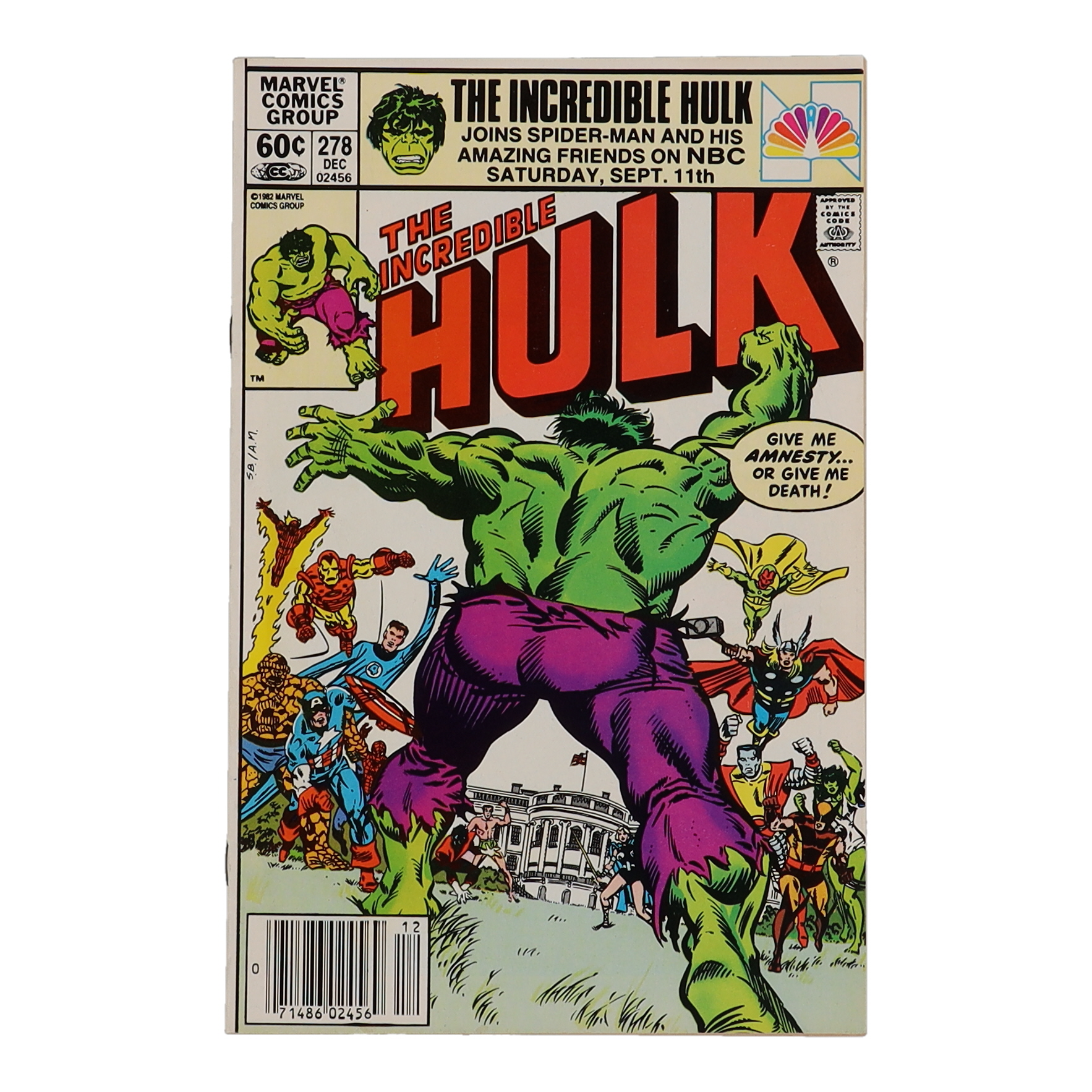 1982 "The Incredible Hulk" Issue #278 Marvel Comic Book at PristineAuction.com 1982 "The Incredible Hulk" Issue #278 Marvel Comic Book at PristineAuction.com
