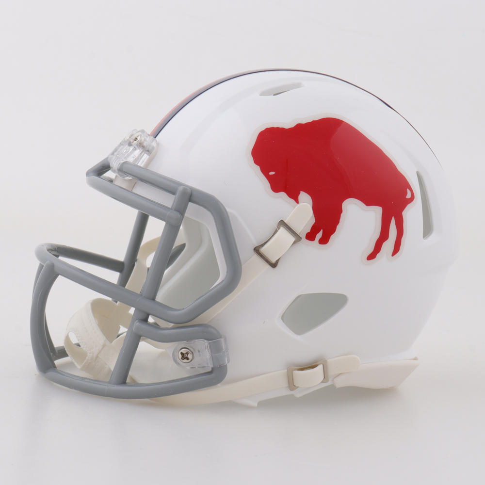 Andre Reed Signed Bills Speed Mini Helmet Inscribed "HOF 14" (Beckett) at PristineAuction.com Andre Reed Signed Bills Speed Mini Helmet Inscribed "HOF 14" (Beckett) at PristineAuction.com